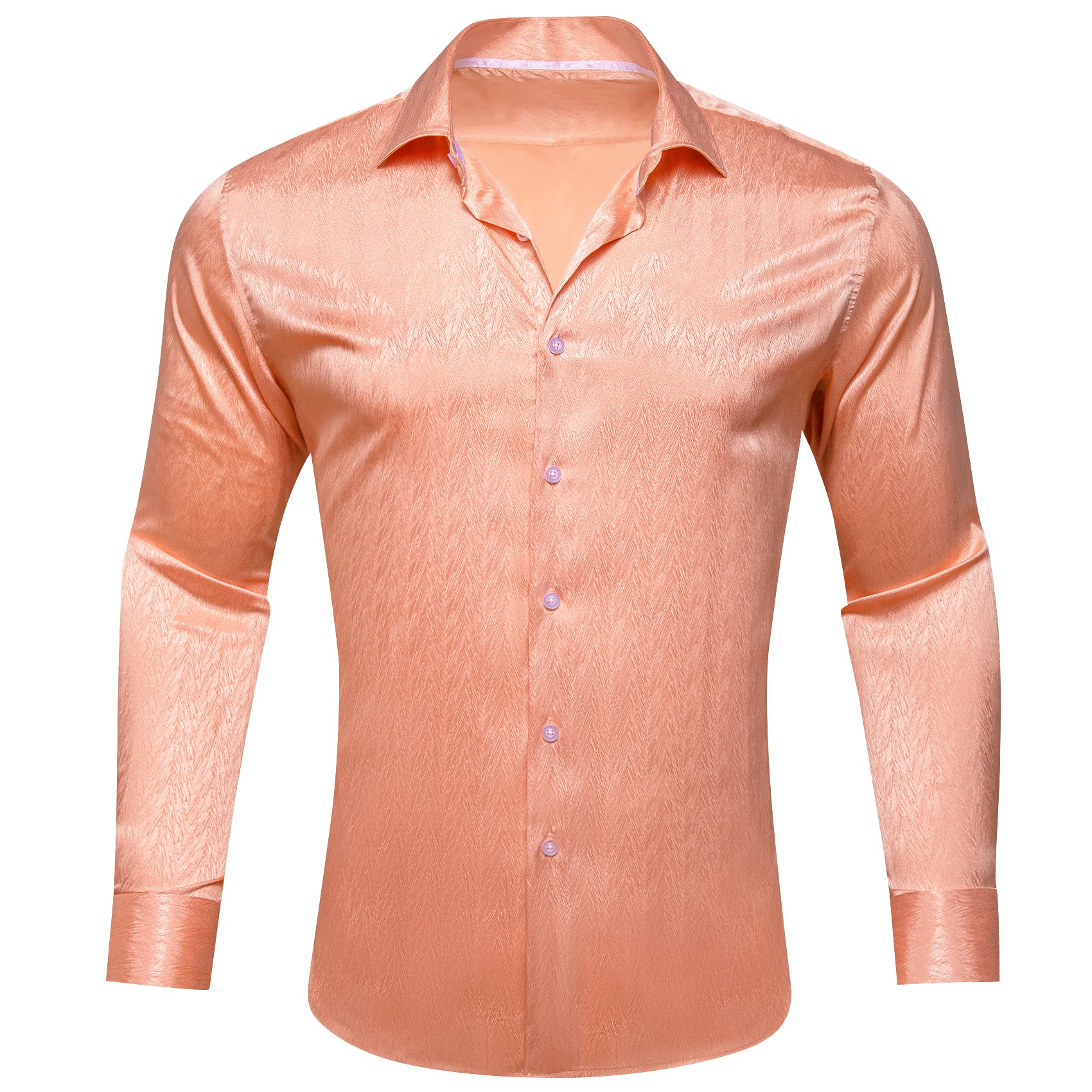 Orange silk best sale shirt mens