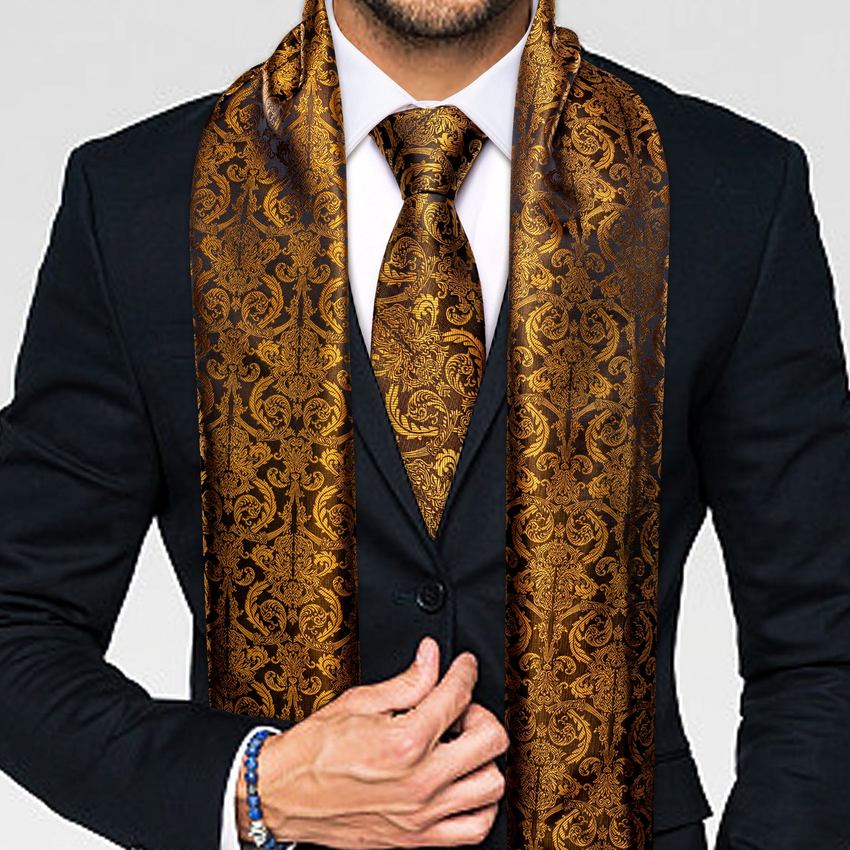 Paisley Scarf in Black – The Good Collective