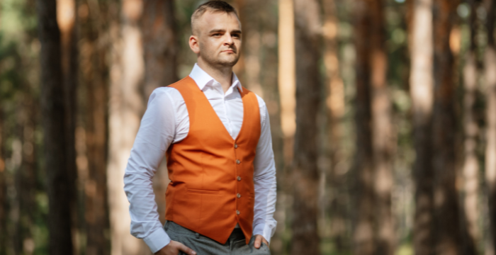 Men's Orange Vest: A Staple of Stylish Wardrobes