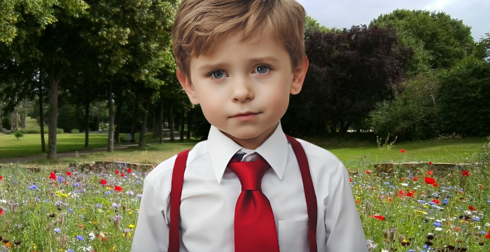 The Art of Accessorizing: The Red Tie for Children's Formal Wear