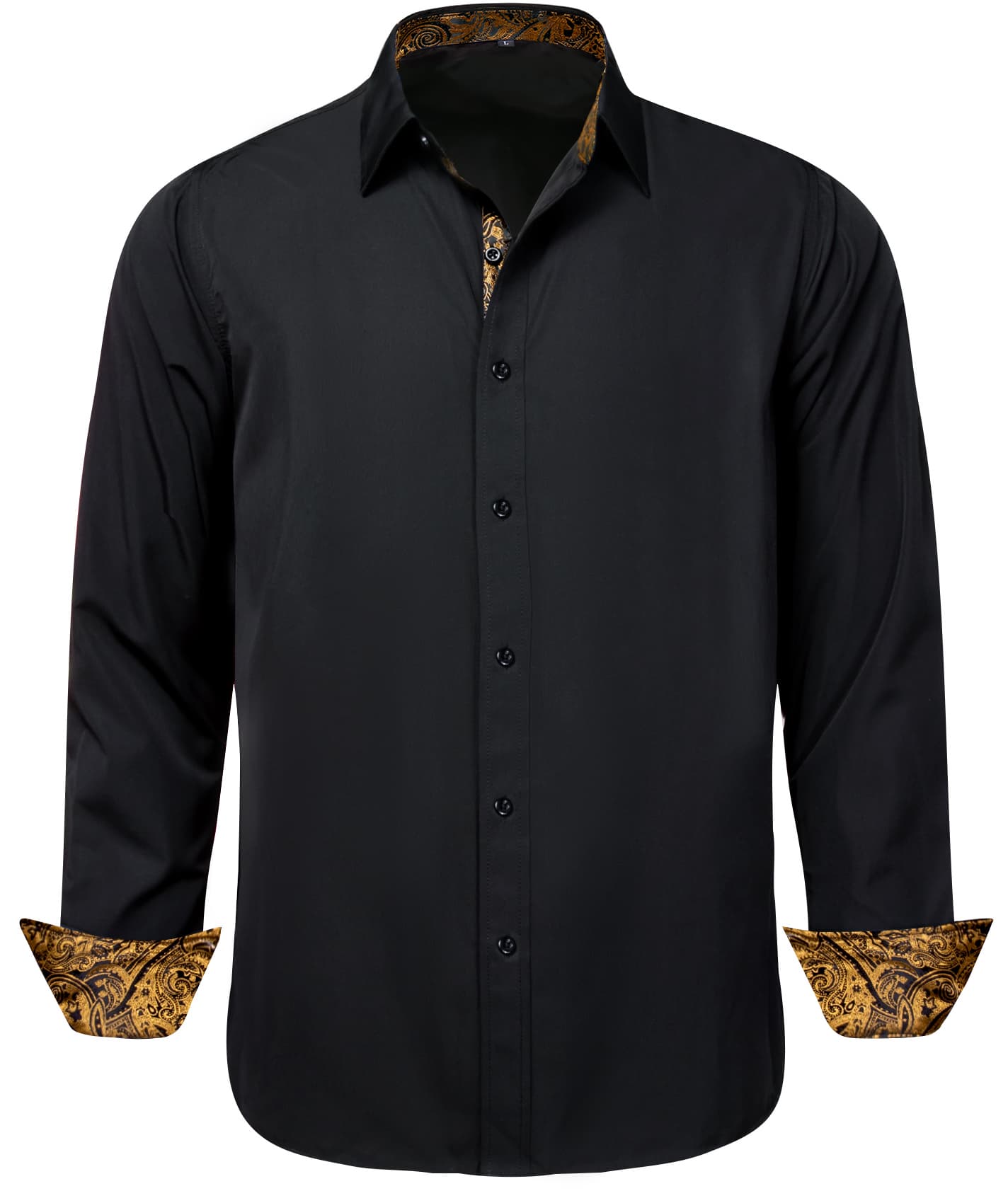 black silk mens dress shirt