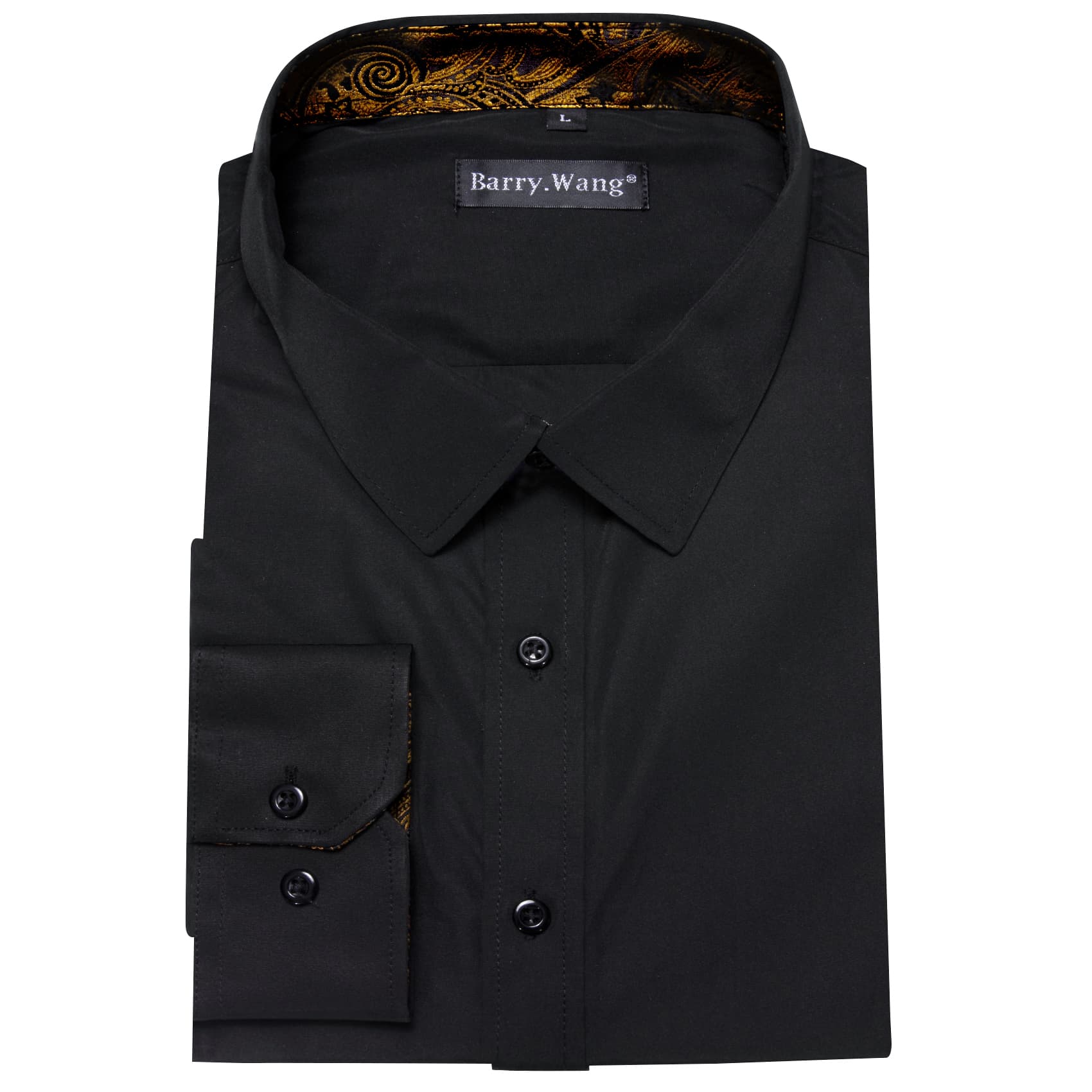 black silk shirt for men