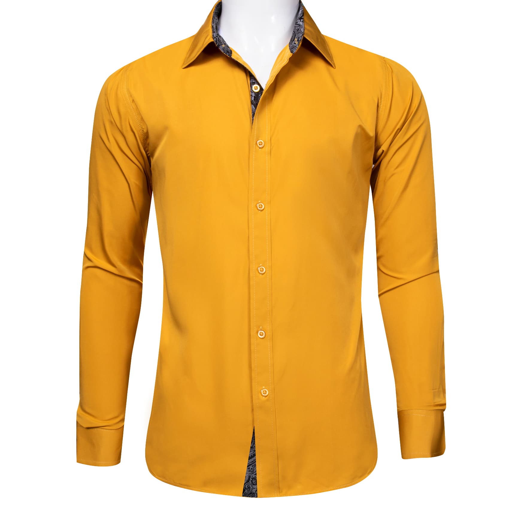 men gold dress shirt