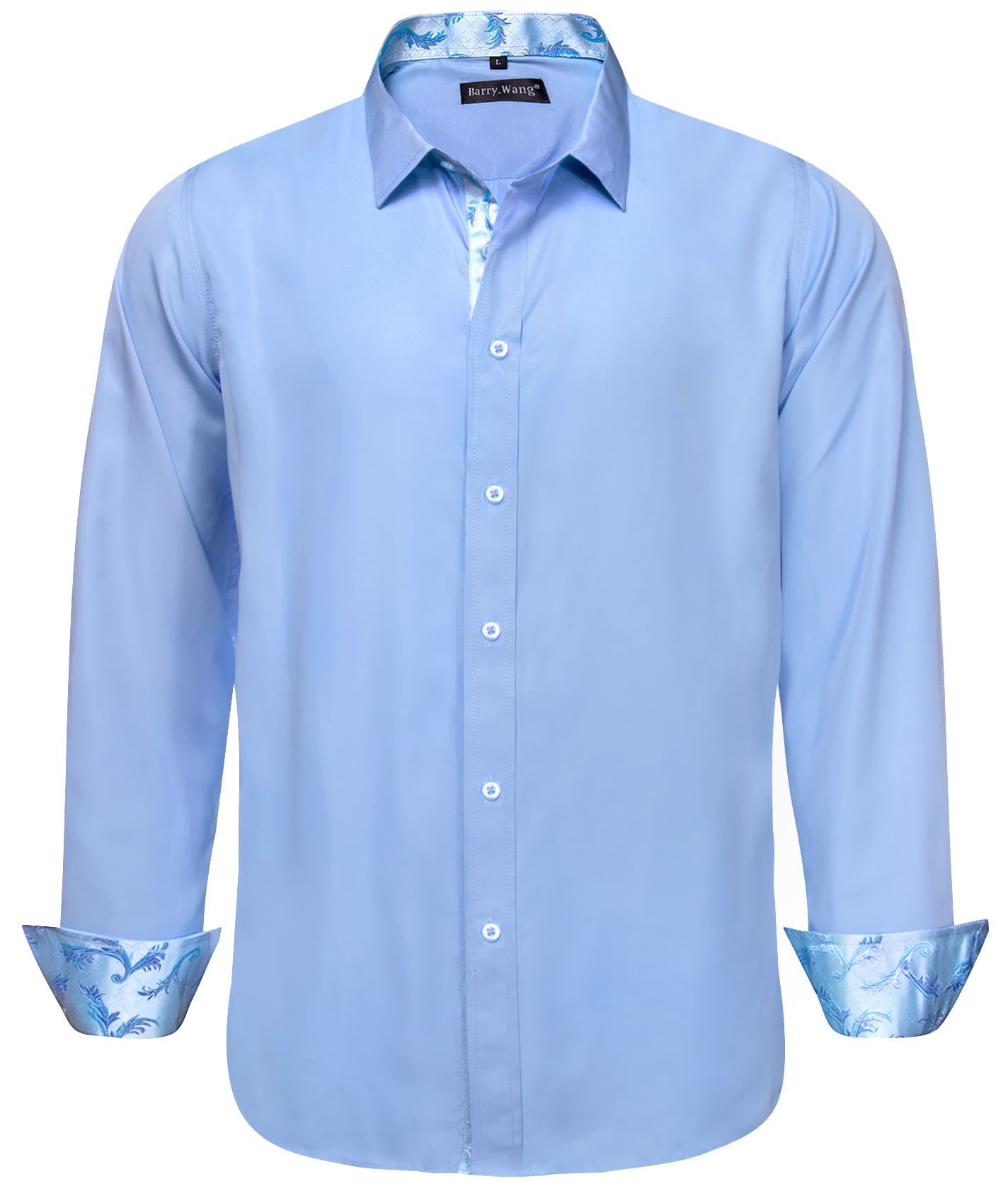 silk blue shirt