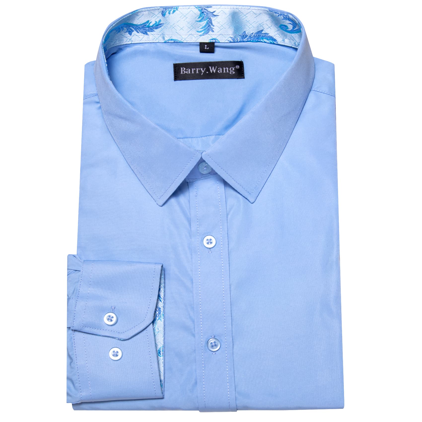 mens silk blue shirt