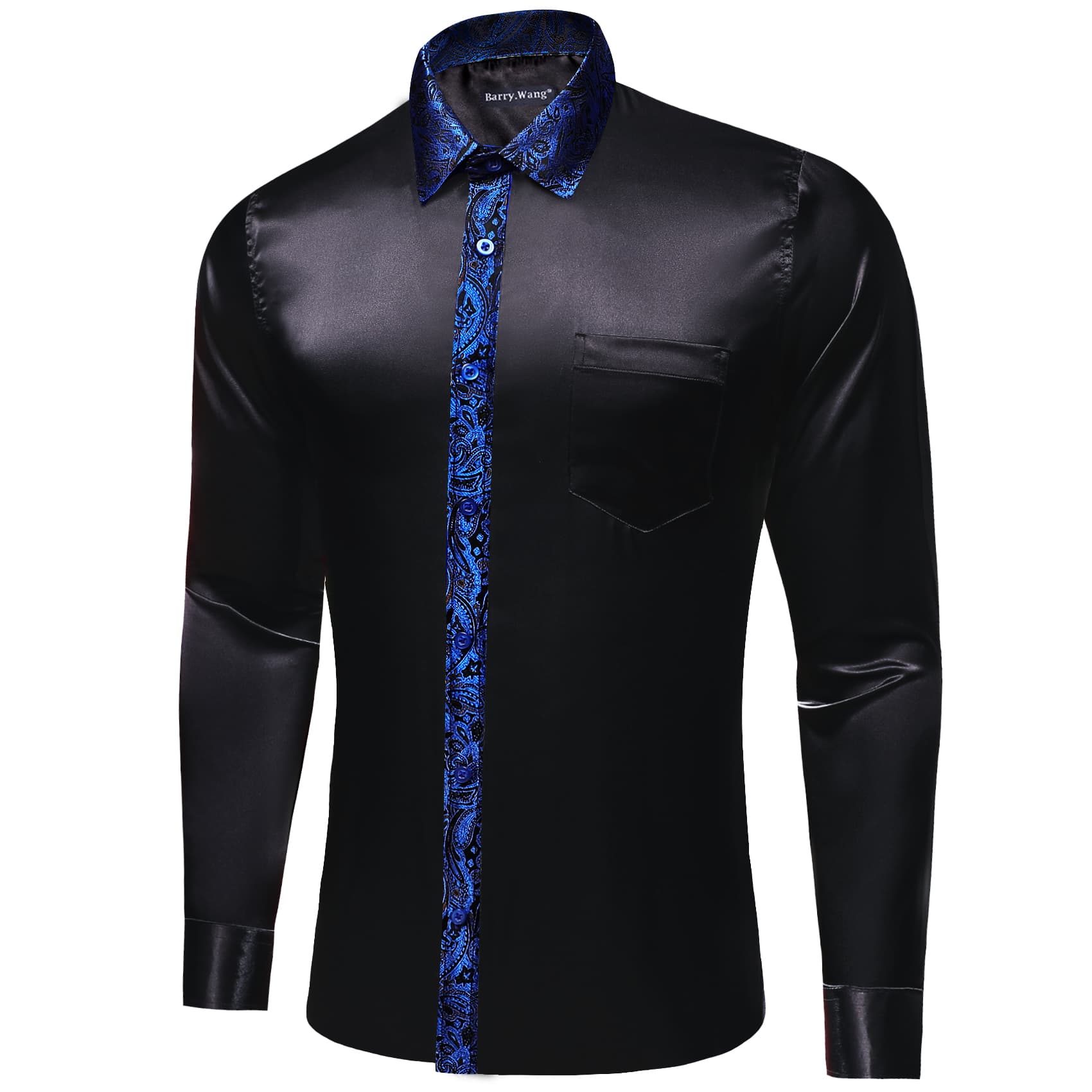 black and white mens dress shirt