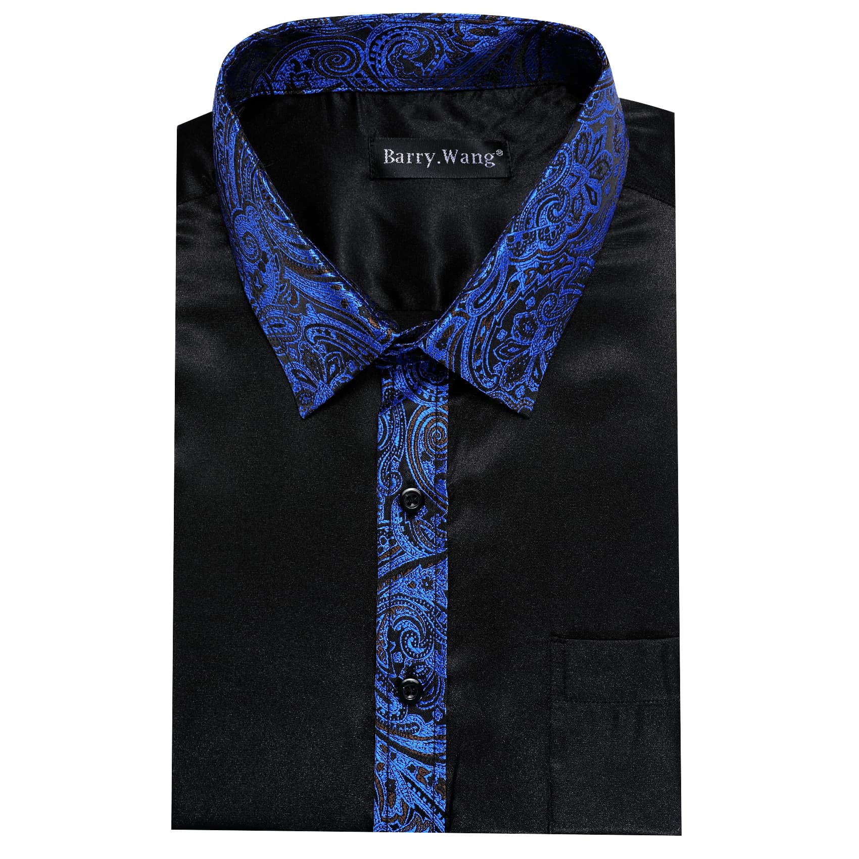 black silk shirt men's