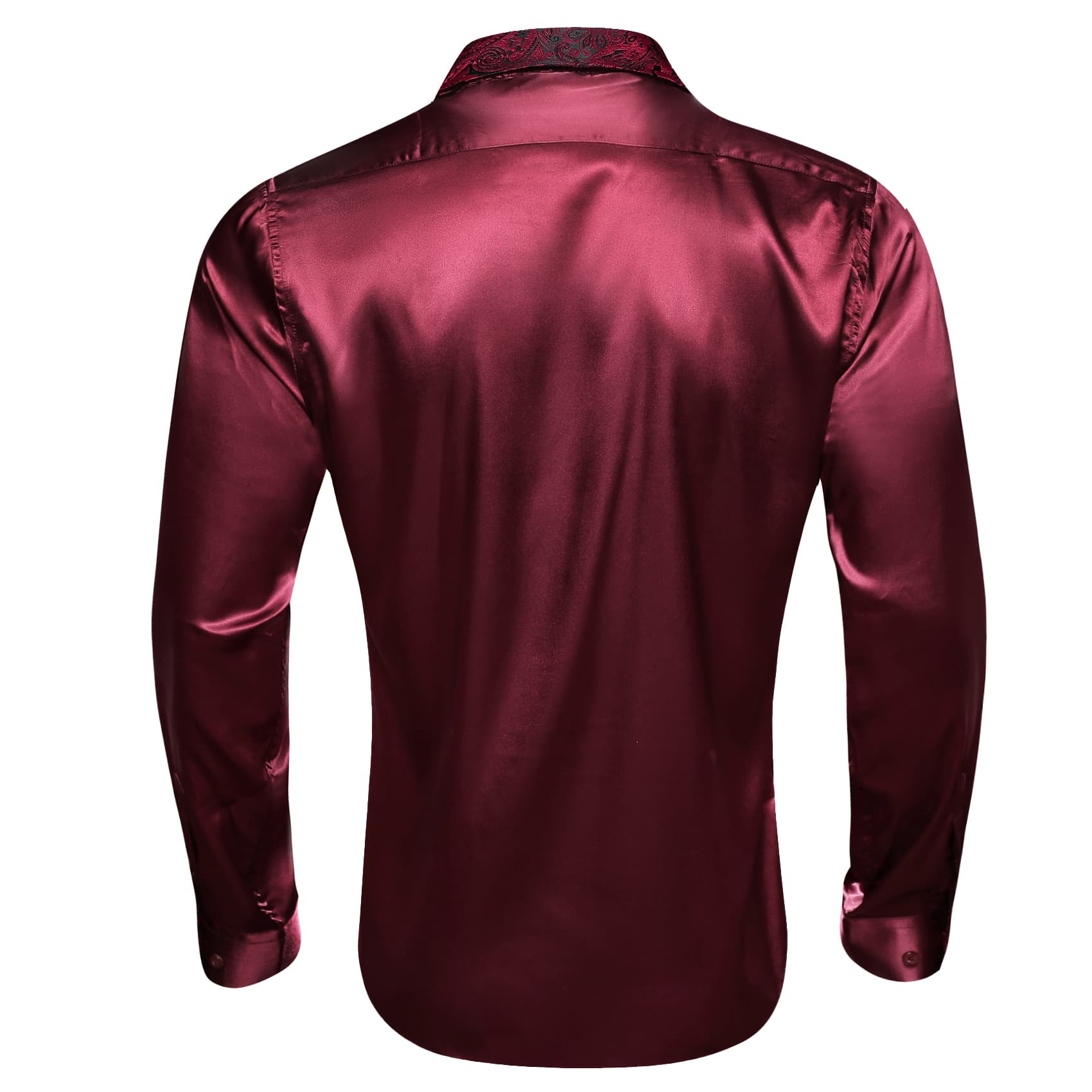 mens casual collared shirts collared shirt business casual red long sleeve shirt 