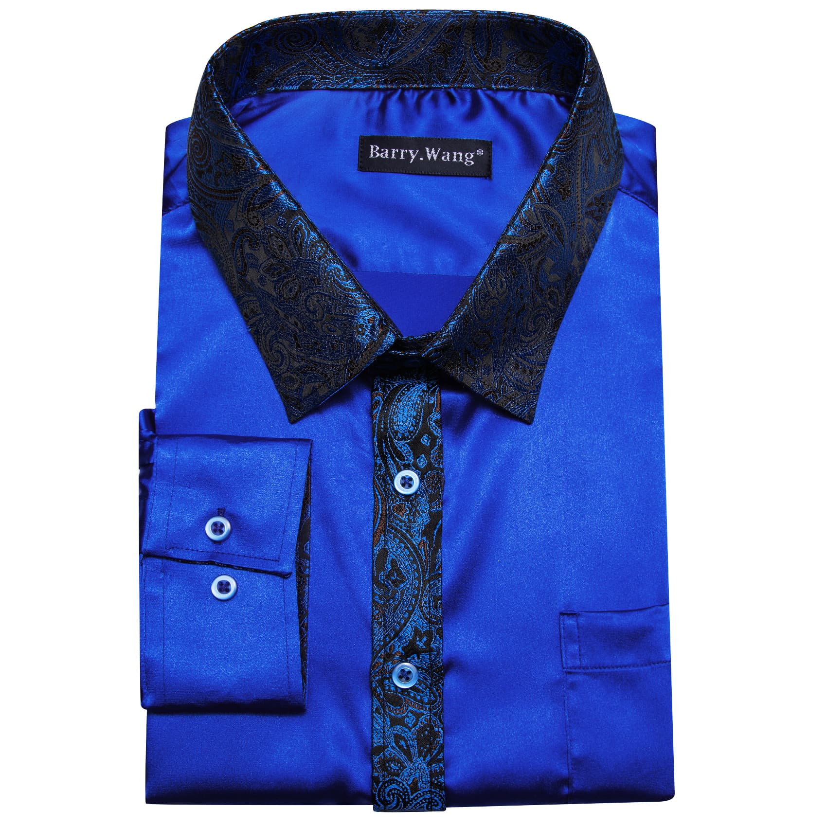 button up shirts men royal blue satin shirt mens