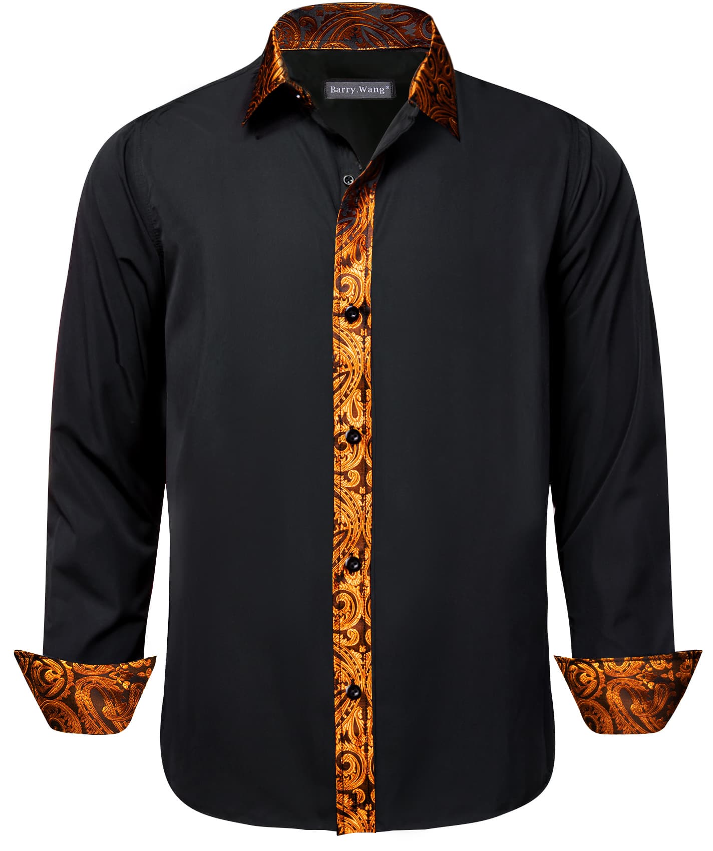 silk black shirt