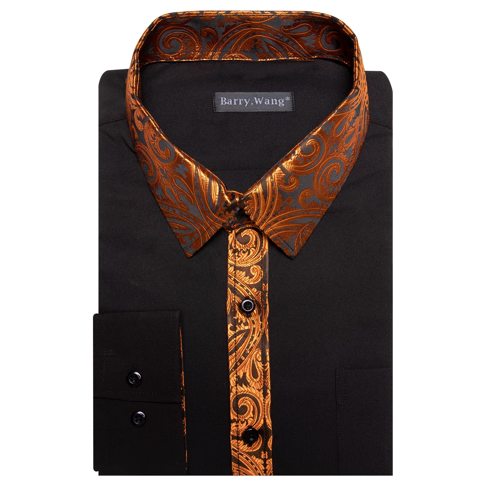 black and orange shirts mens black silk shirt