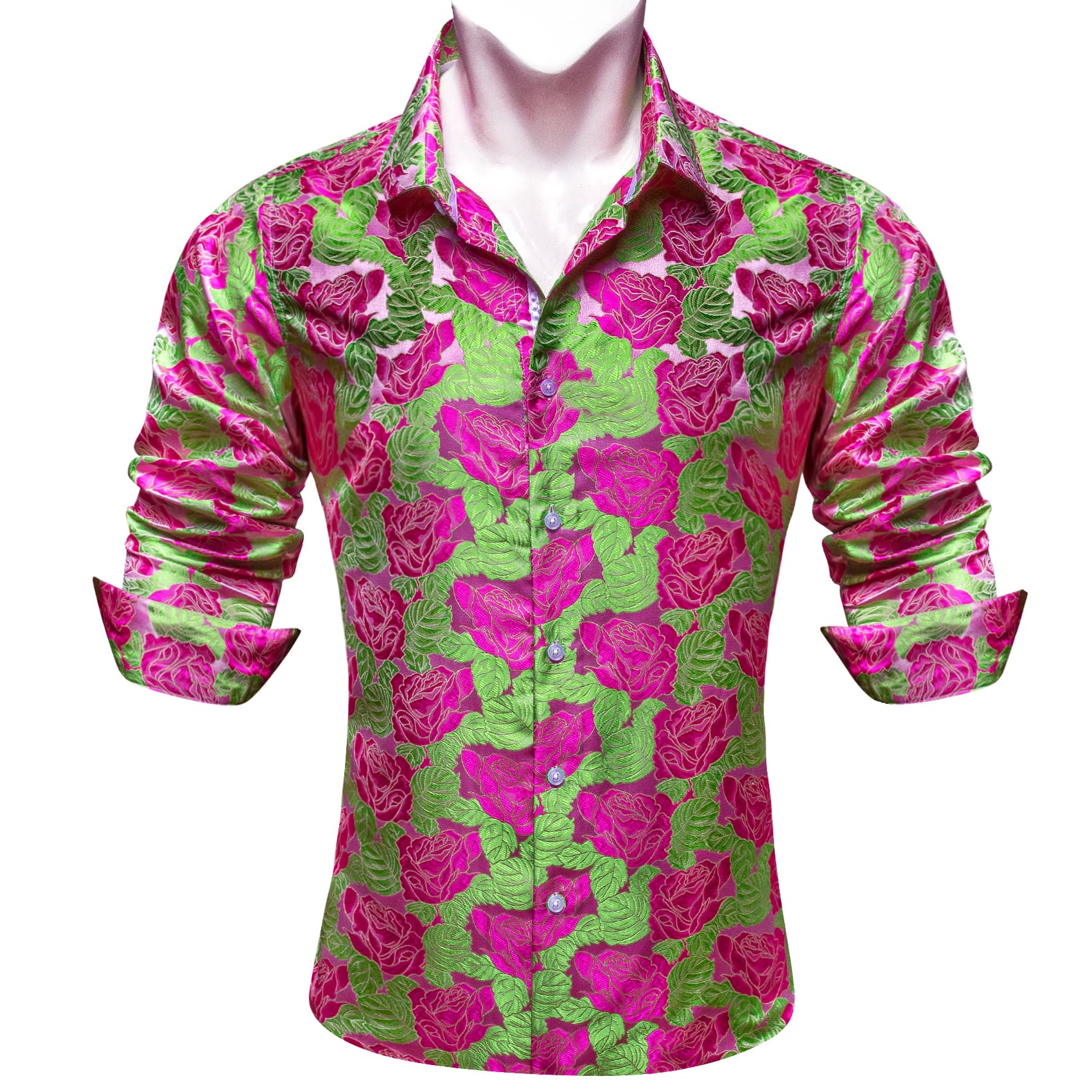 men hot pink shirt