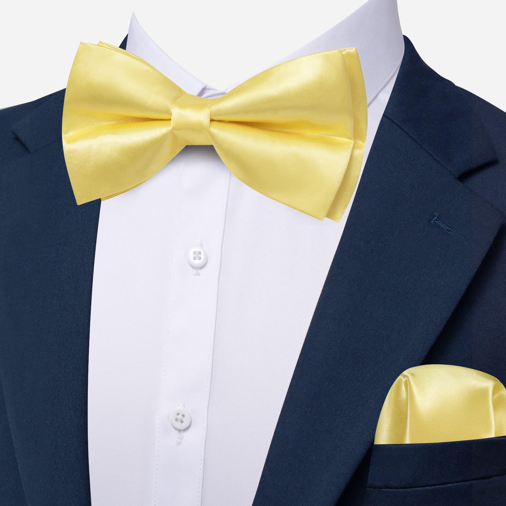 pale yellow bow tie