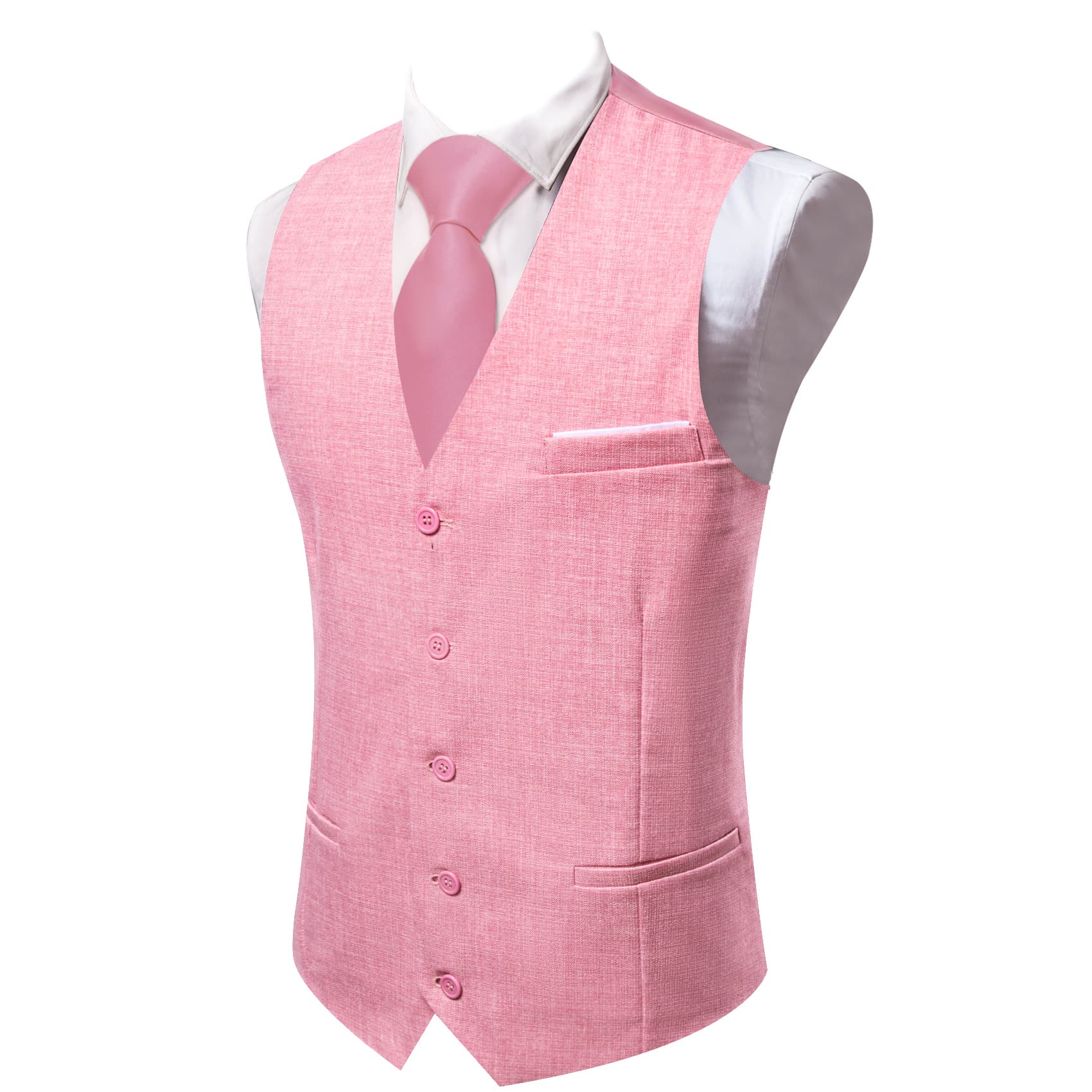 mens pink vest