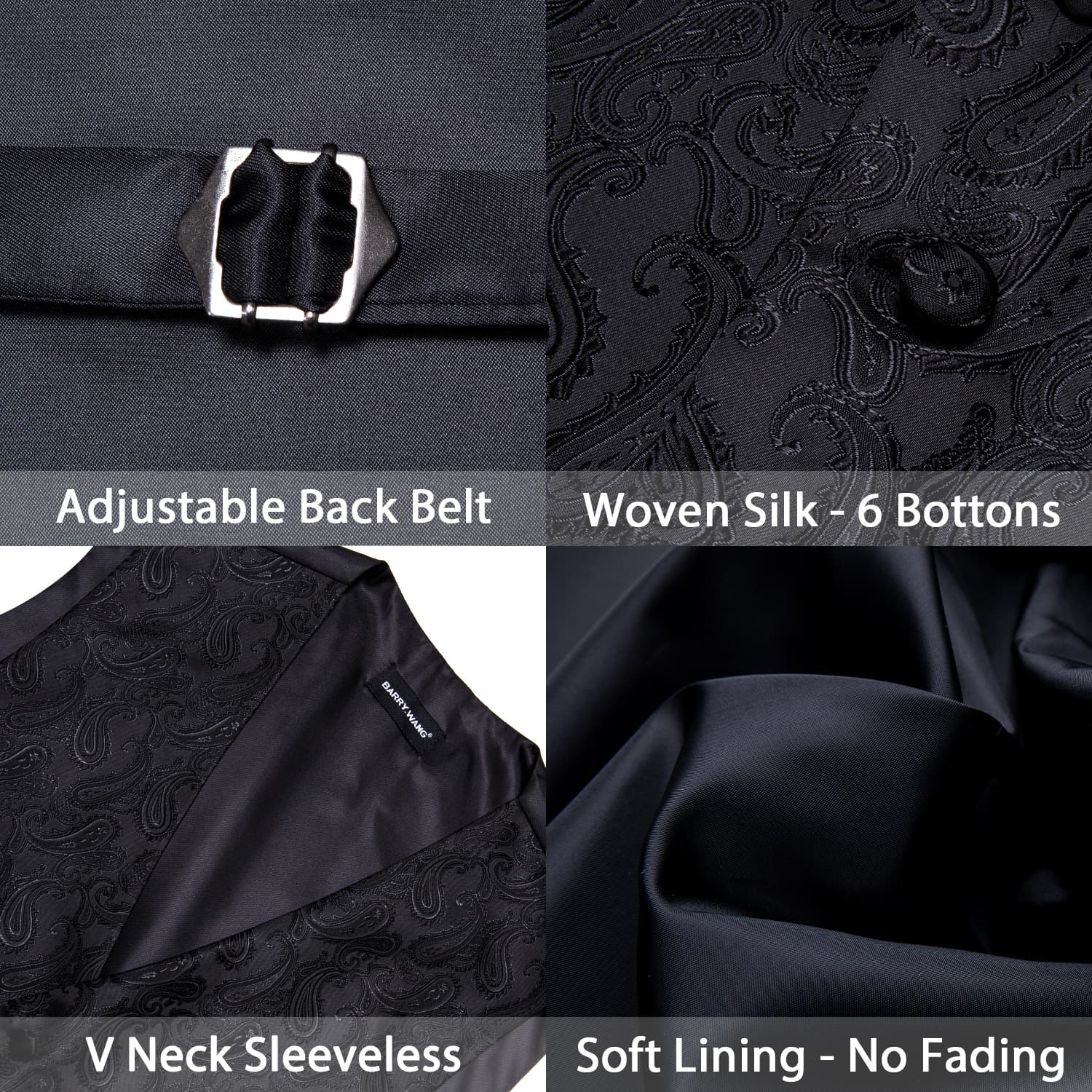 mens black velvet vest men black vest