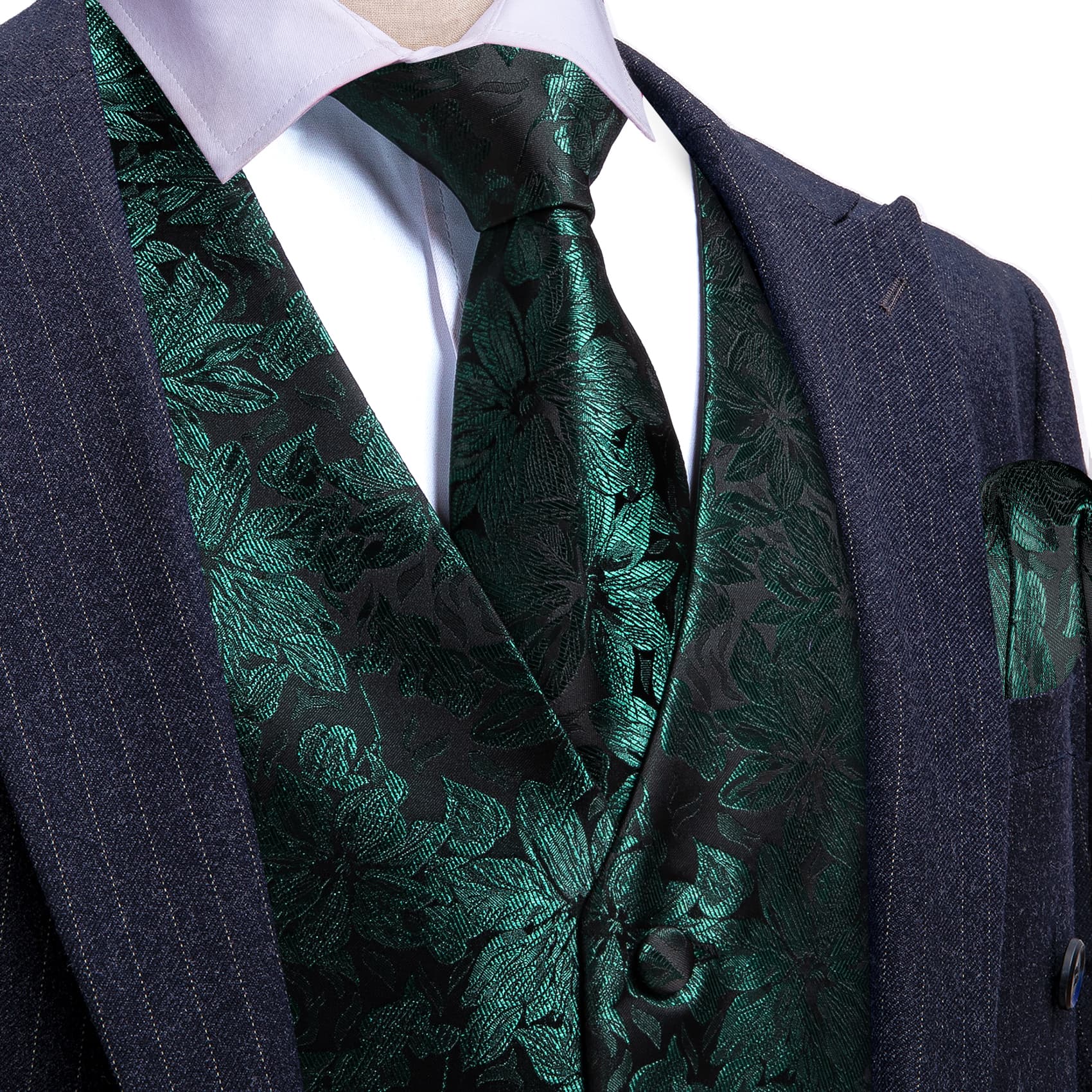 green vest men black suit blazer green prom suit