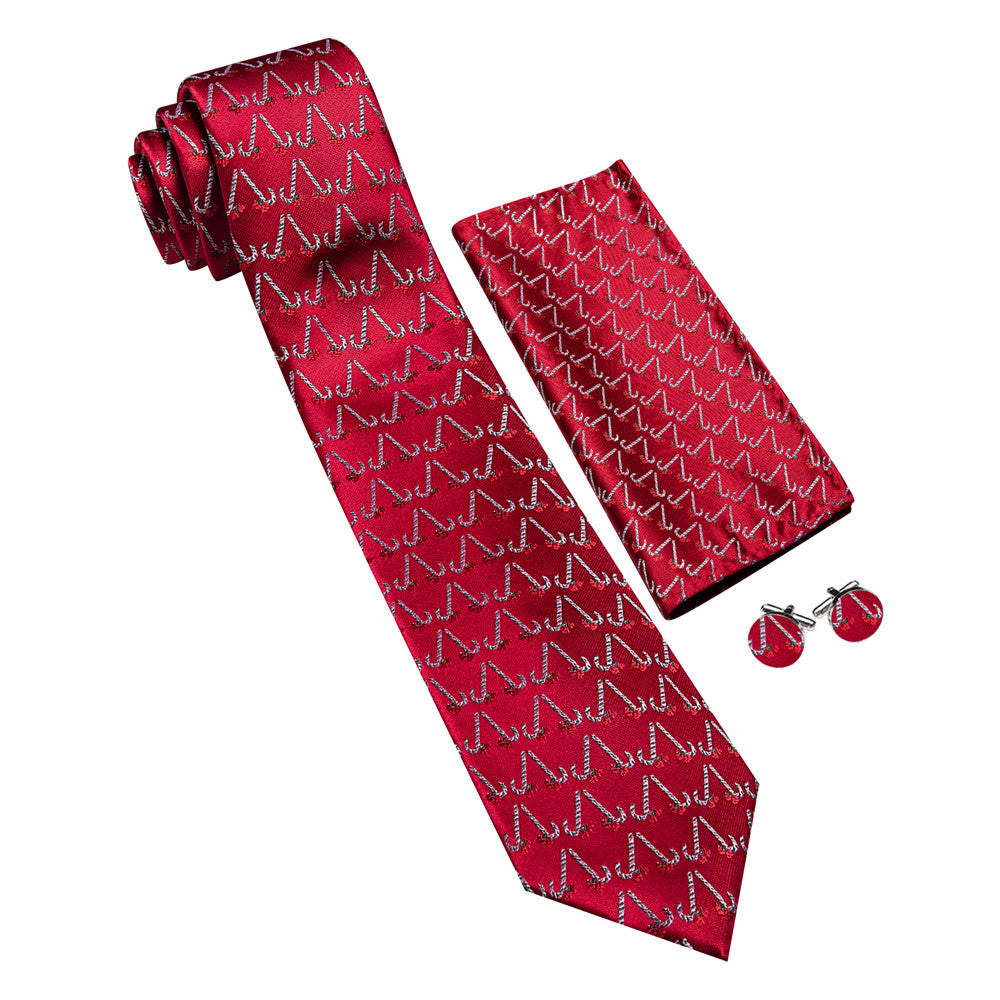 christmas mens silk tie