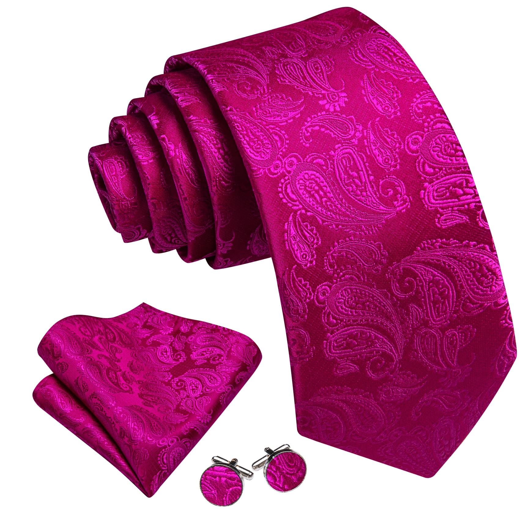  Red Men's Neckties Paisley