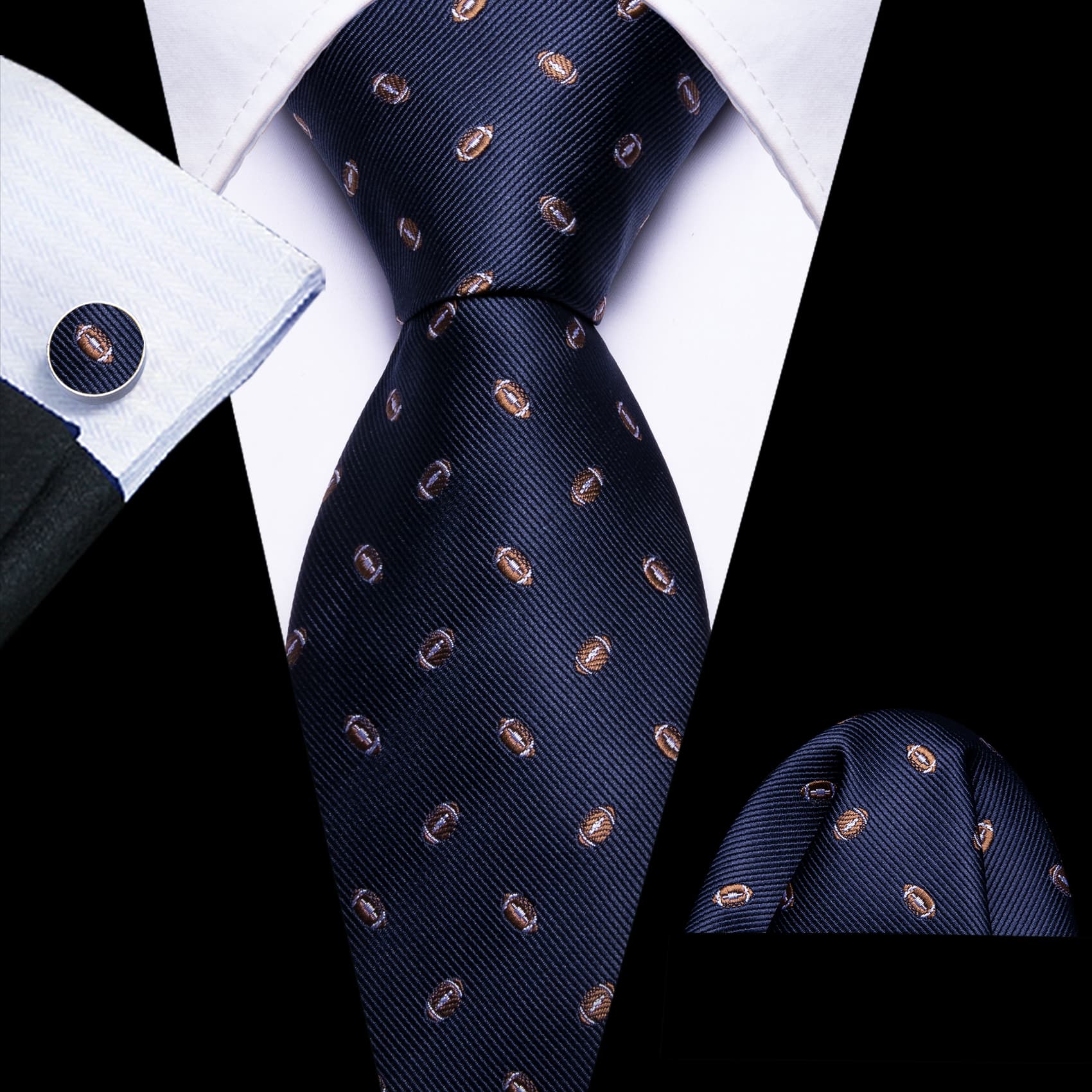 dark navy blue tie