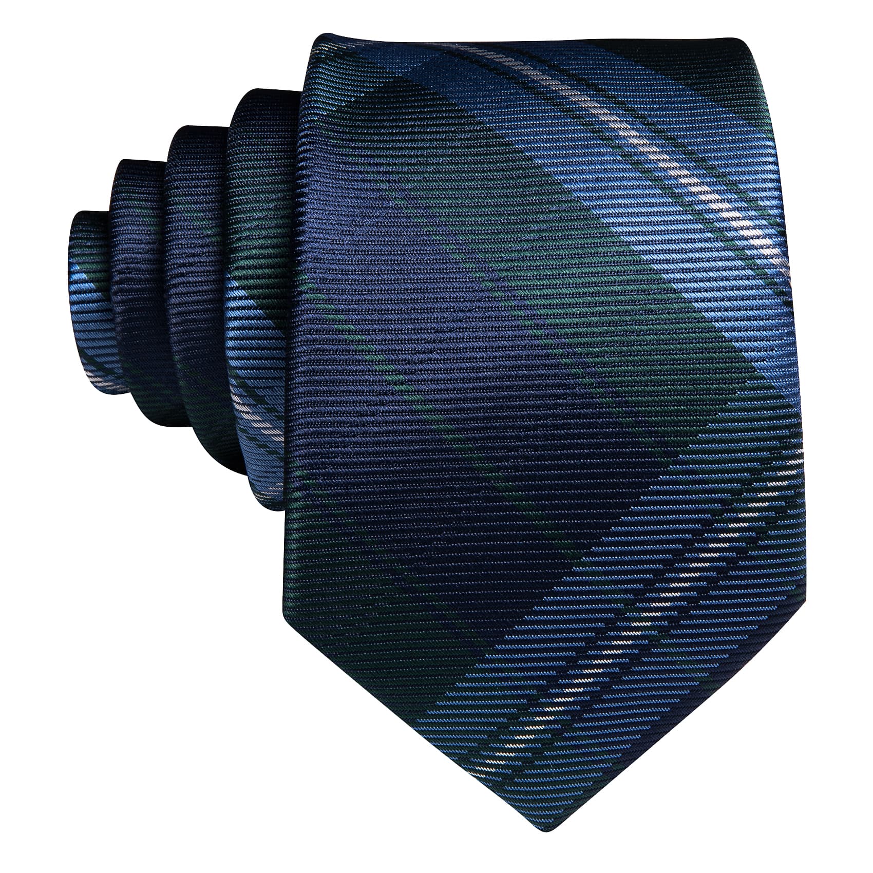 dark blue silk necktie