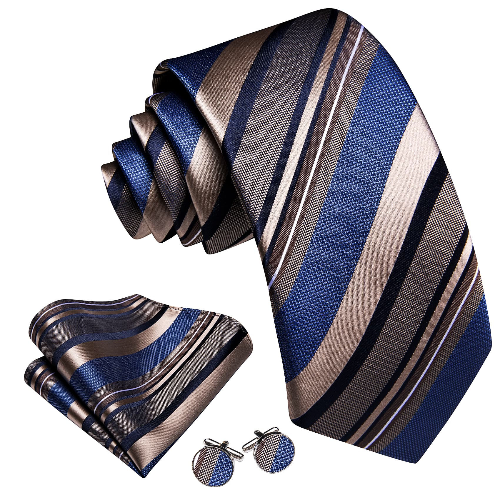 gold and blue tie