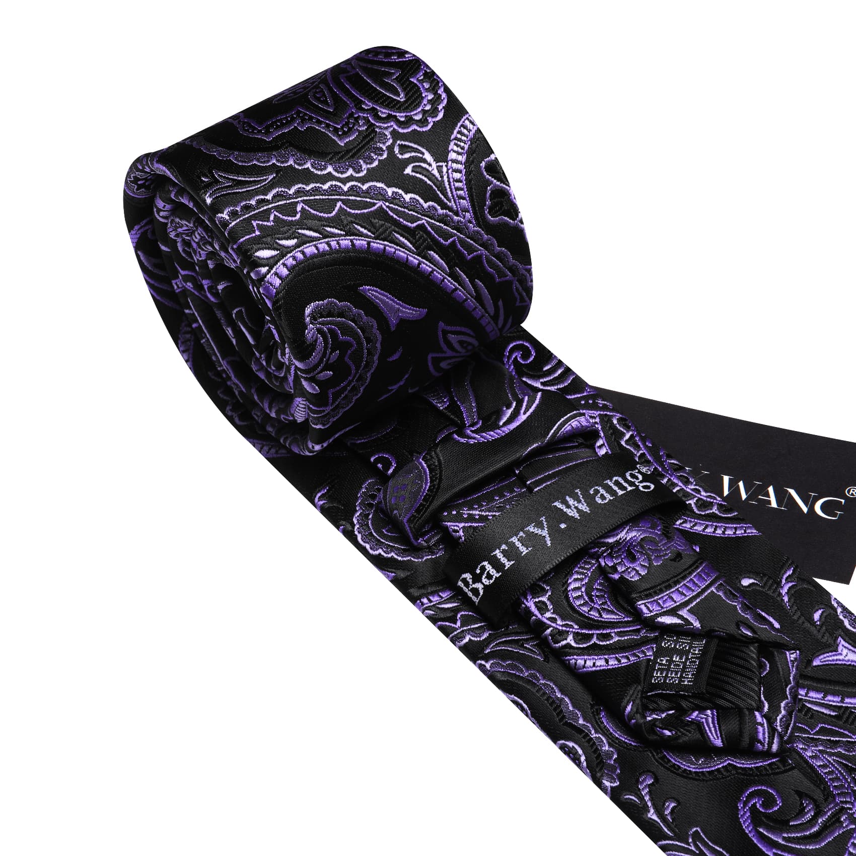 Black Purple Necktie 