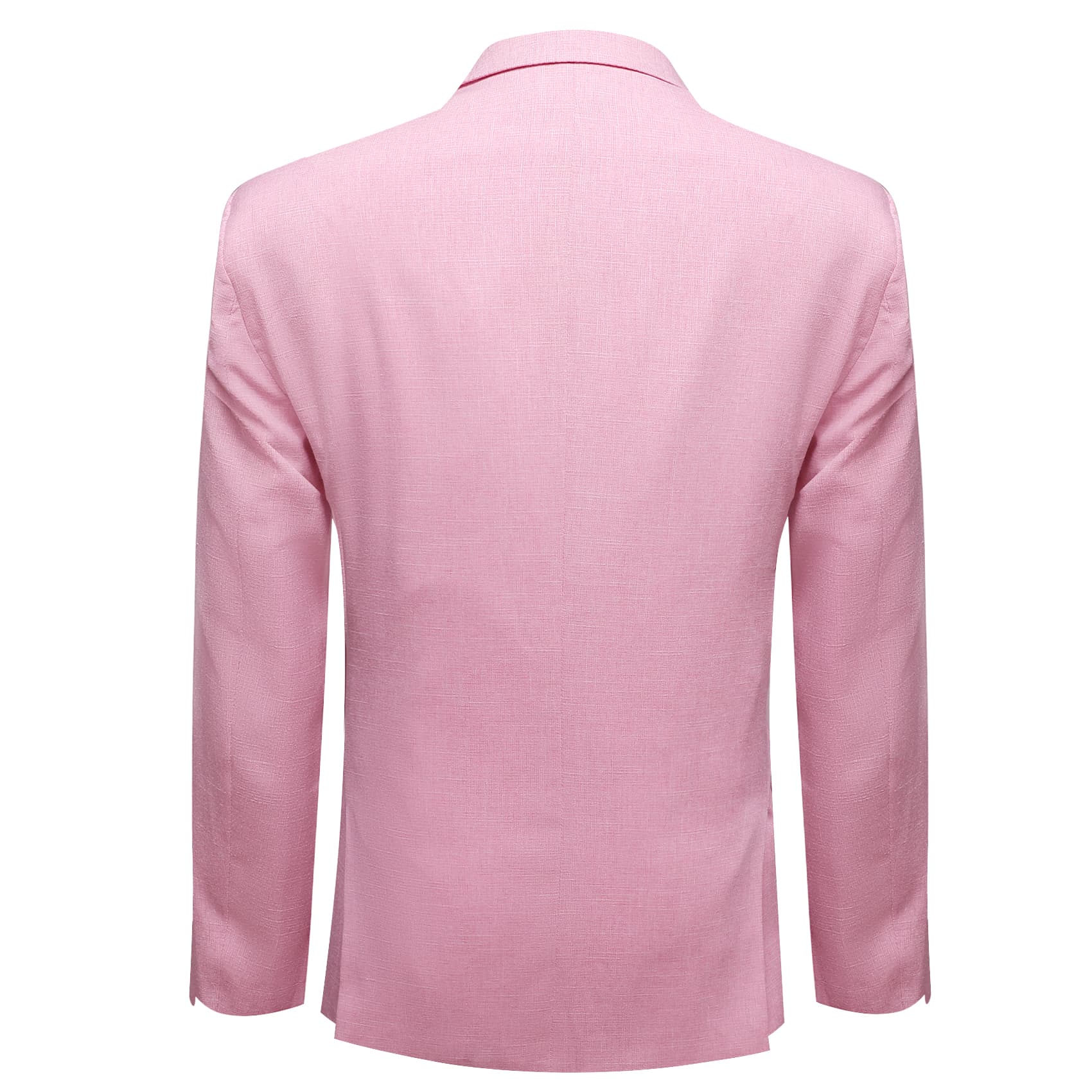  Notch Lapel Suit Blazer Solid Pink Bowtie Suit Set for Men