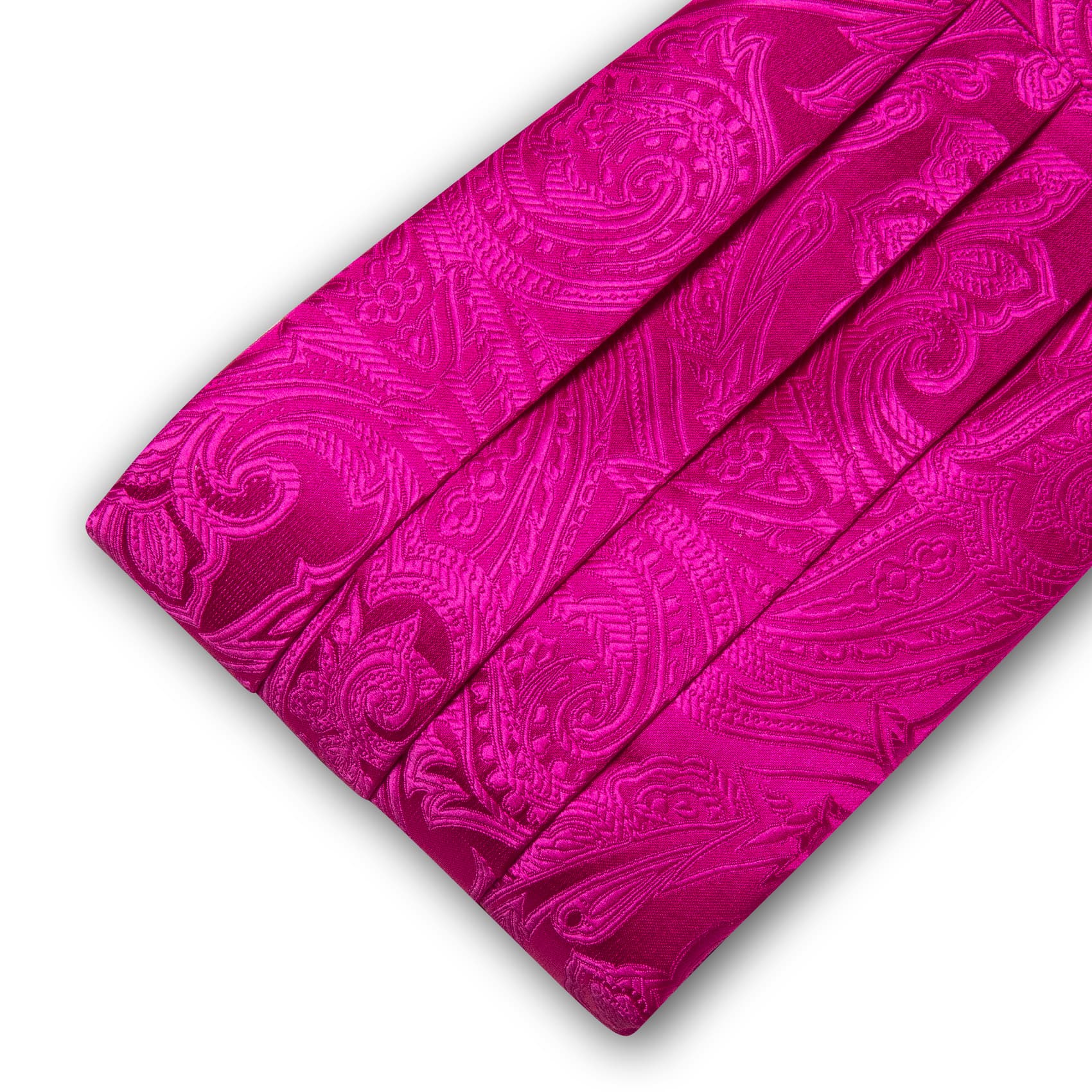 Barry Wang Deep Pink Cummerbund Indian Floral Bow Ties Cummerbund Sets