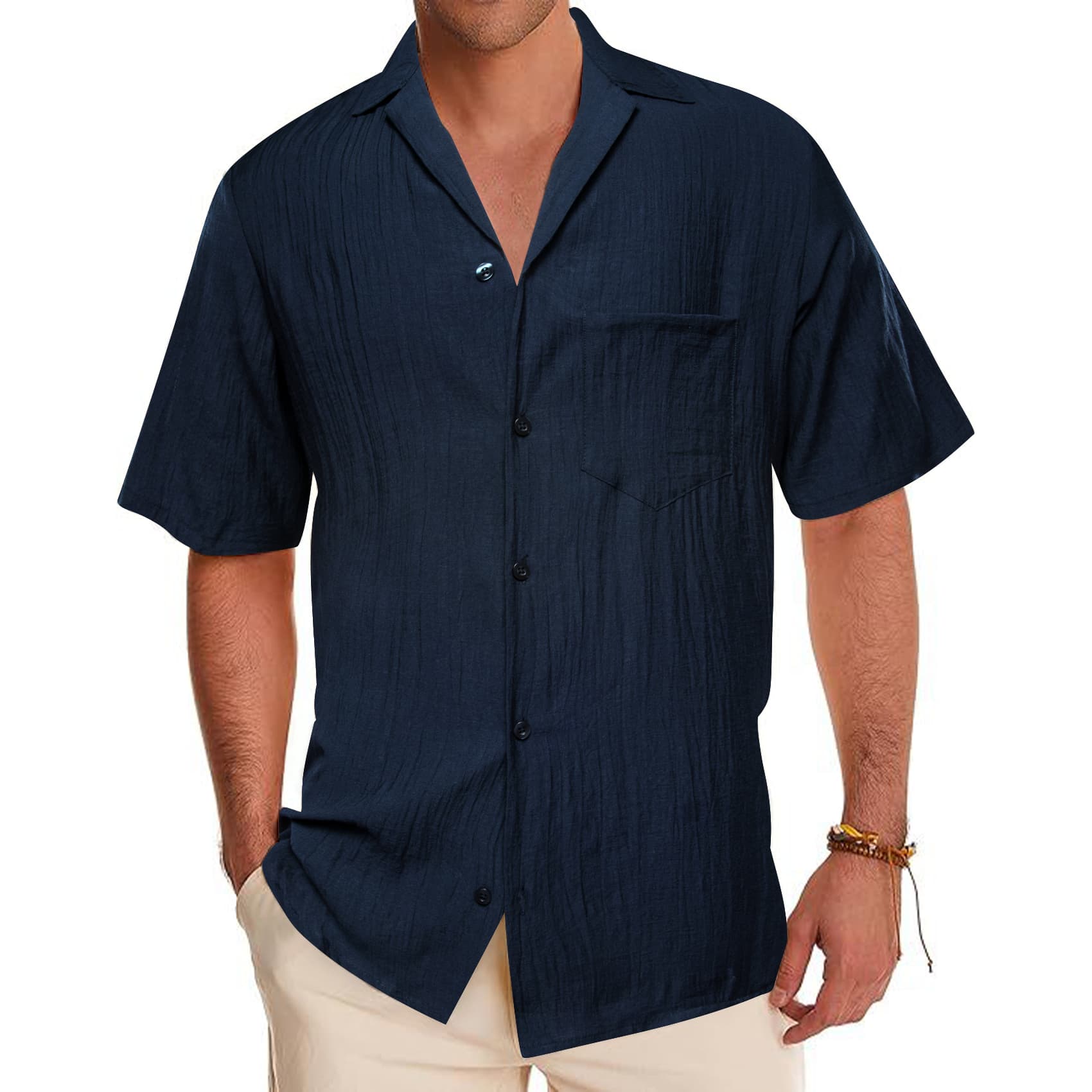 button up shirts short sleeve Barry Wang  Shirt 