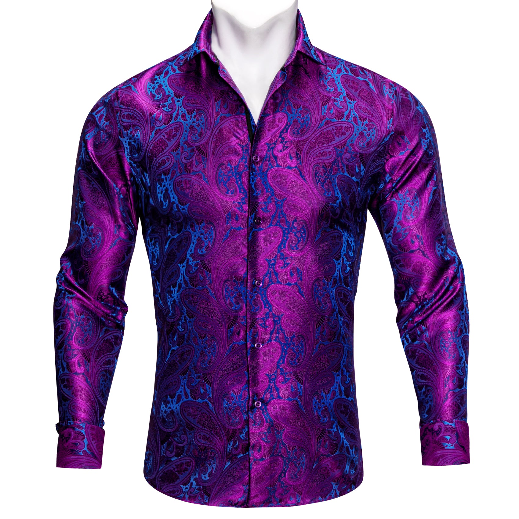 unique mens dress shirts mens purple satin shirt