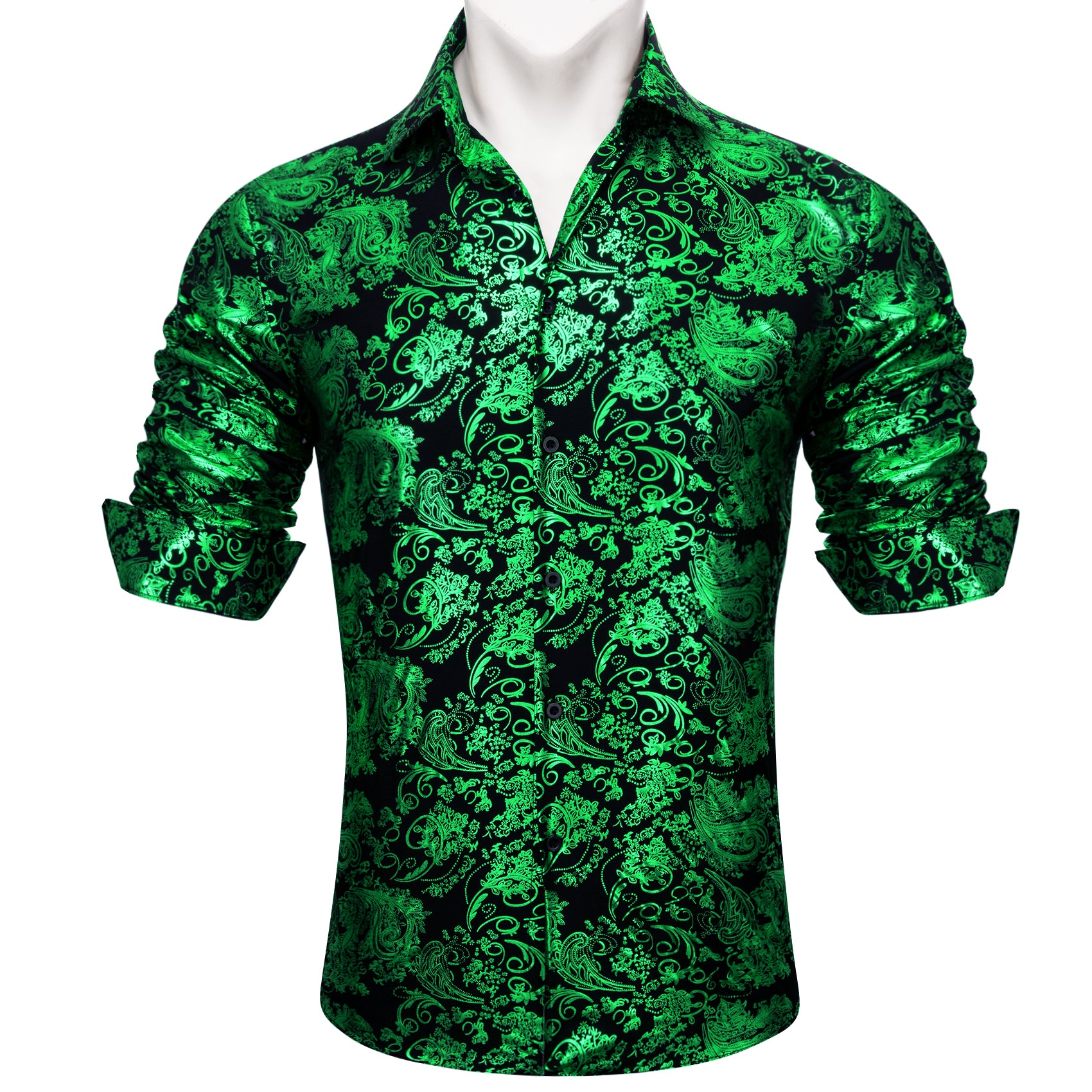 Men's Green Paisley Shirt