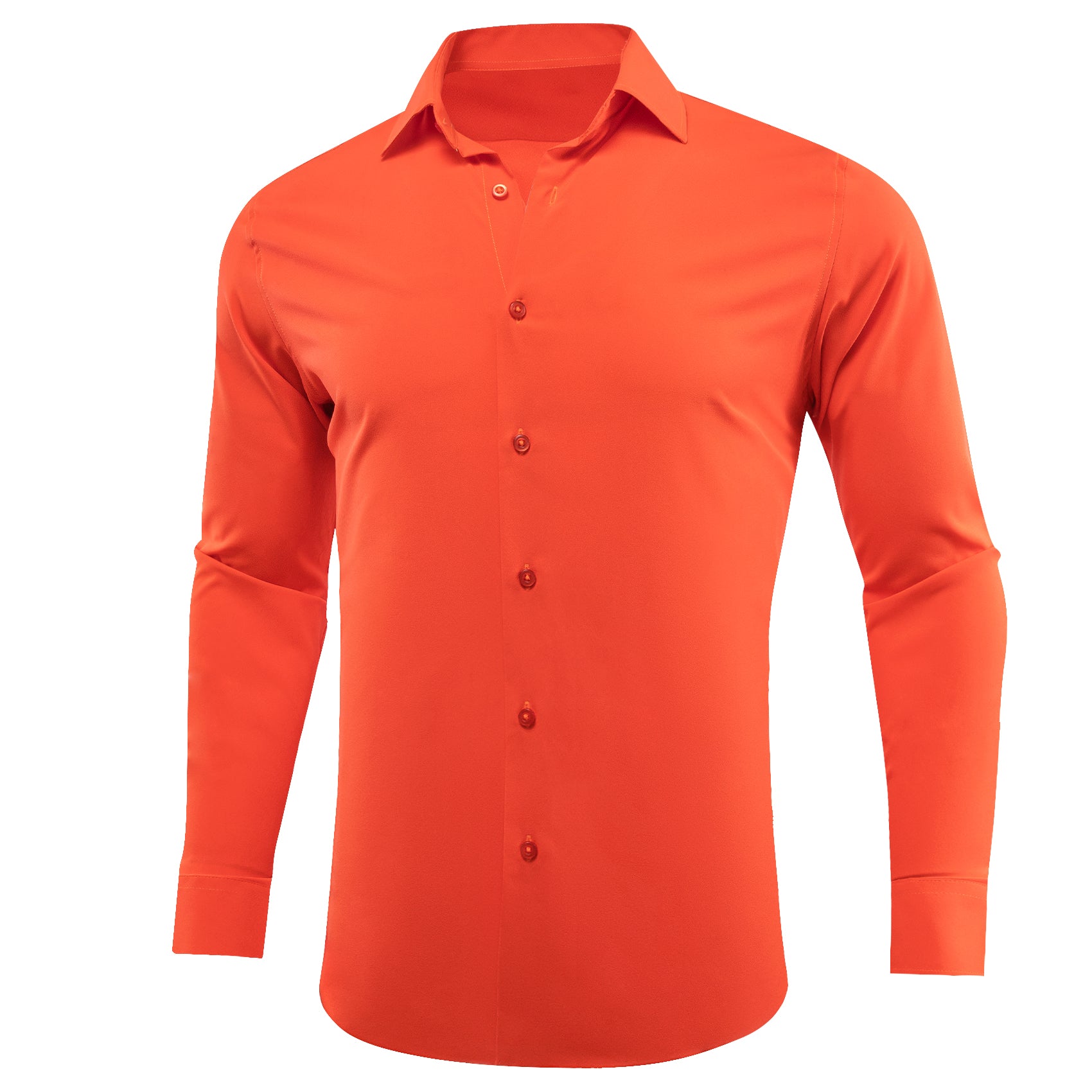 Orange hot sale formal shirt