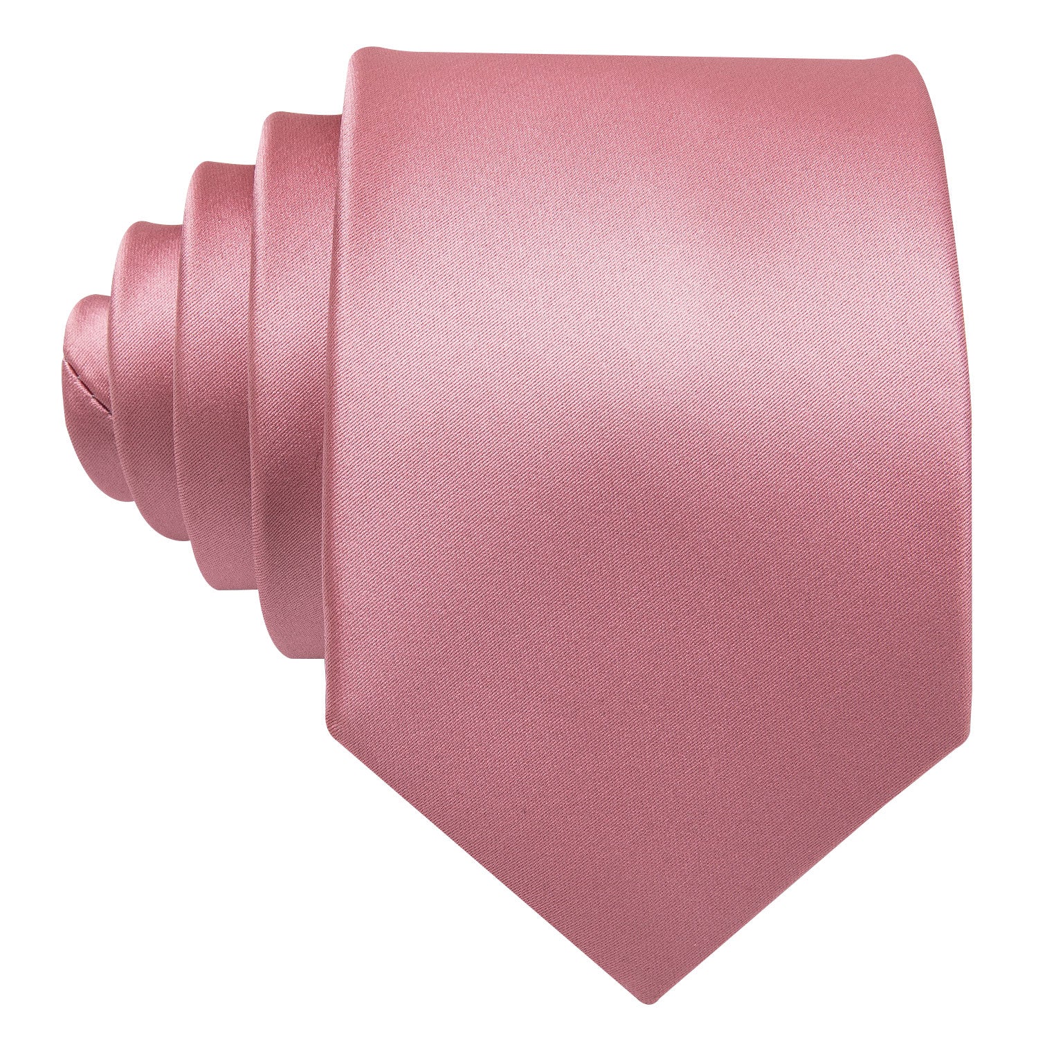 Boys Pale Violet Red Solid Tie Pocket Square Set For Kids