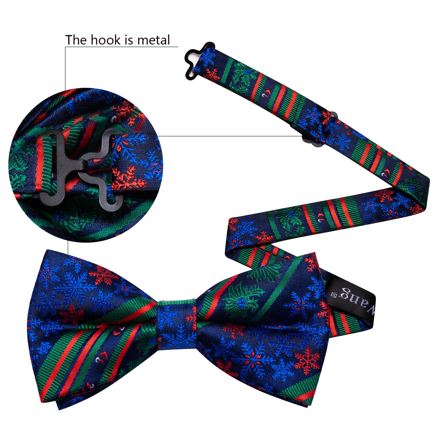 blue christmas tie