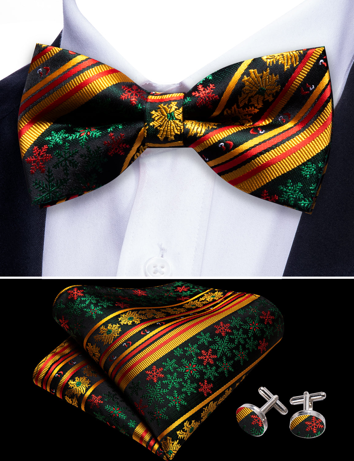 gold silk tie