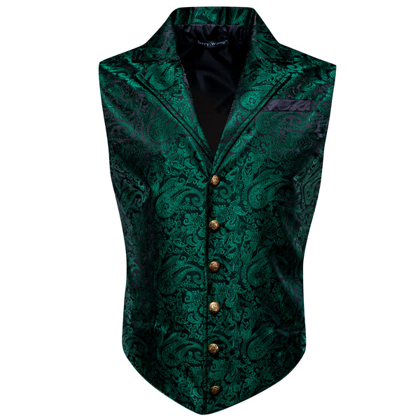 Buy Nahmias men green miracle embroidered silk vest for €655