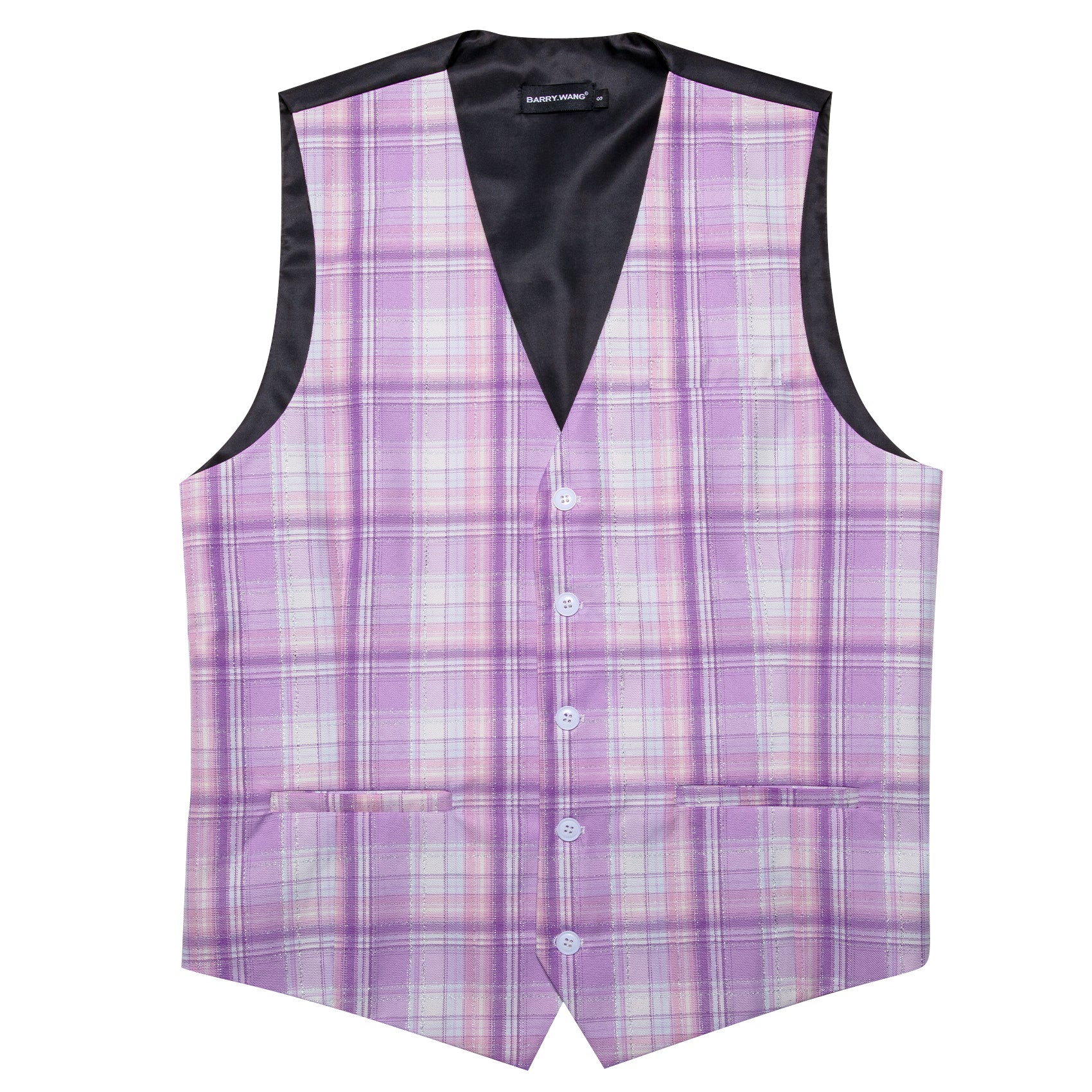 Purple hot sale tartan waistcoat