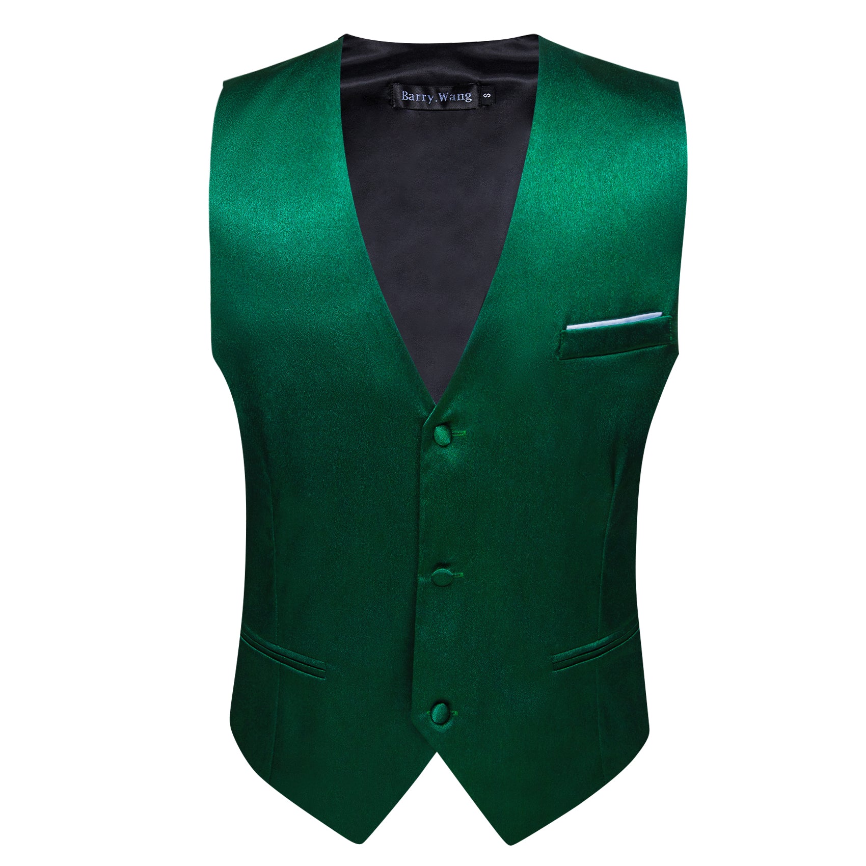 emerald green tie with black suit