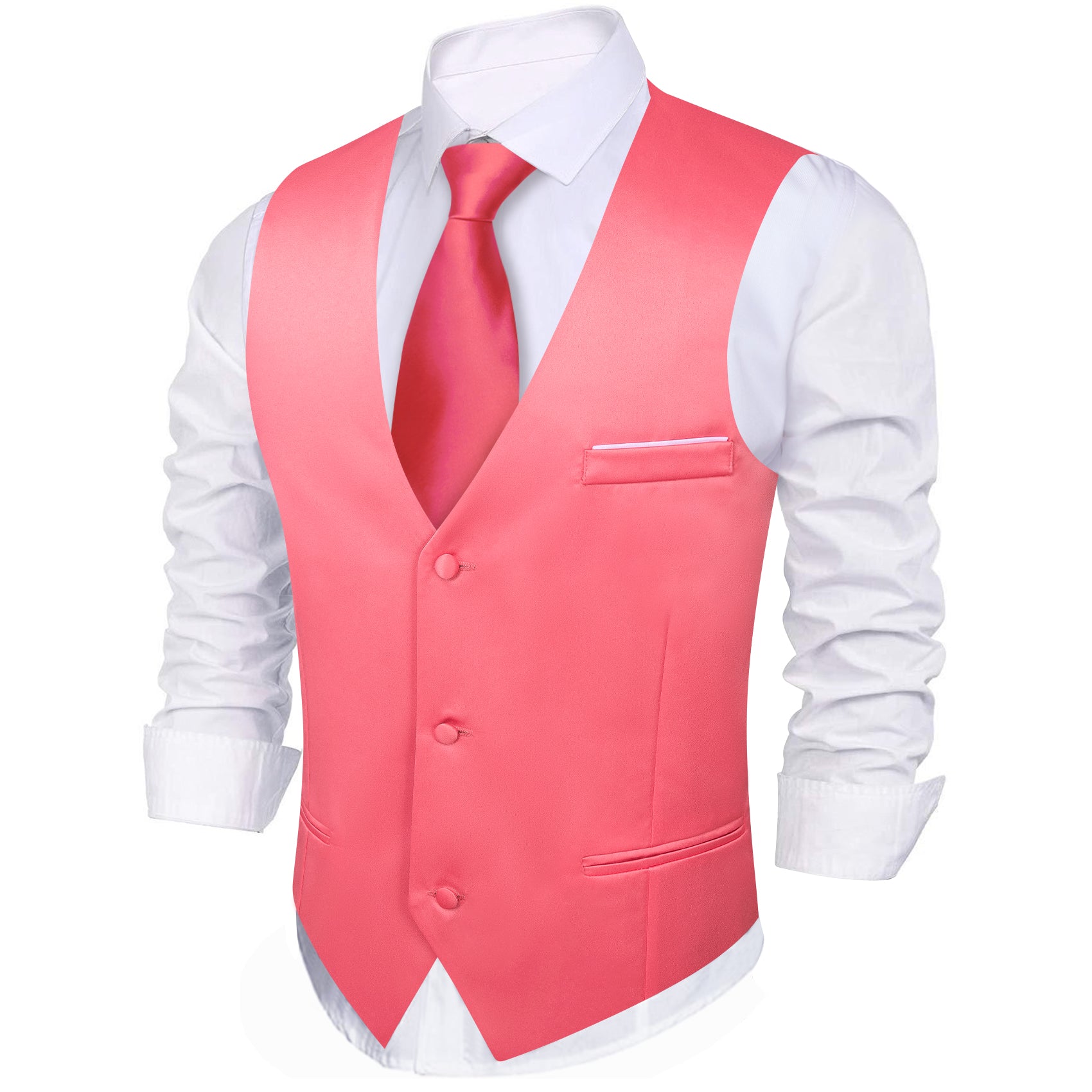 pink blazer vest