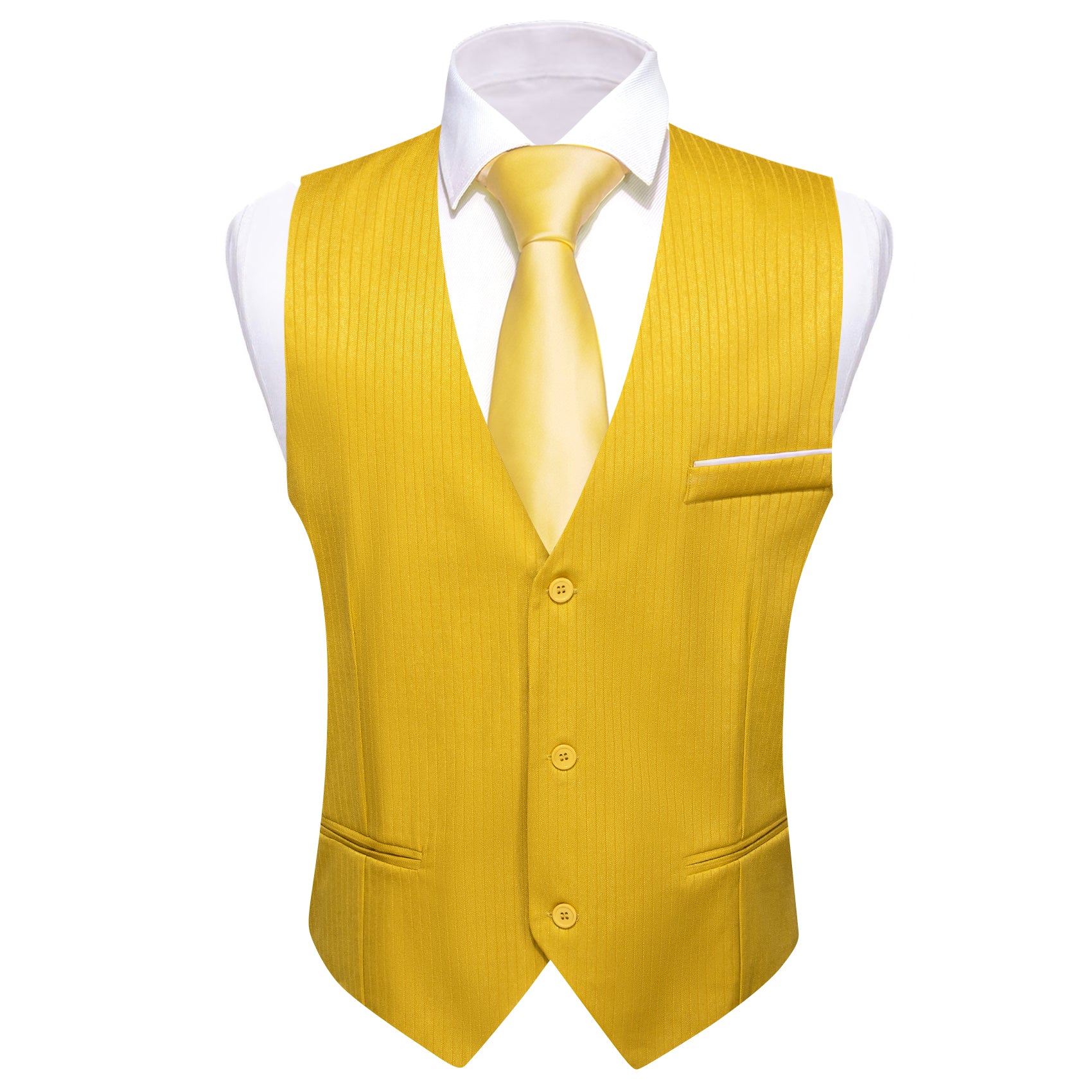 Yellow tuxedo vest sale