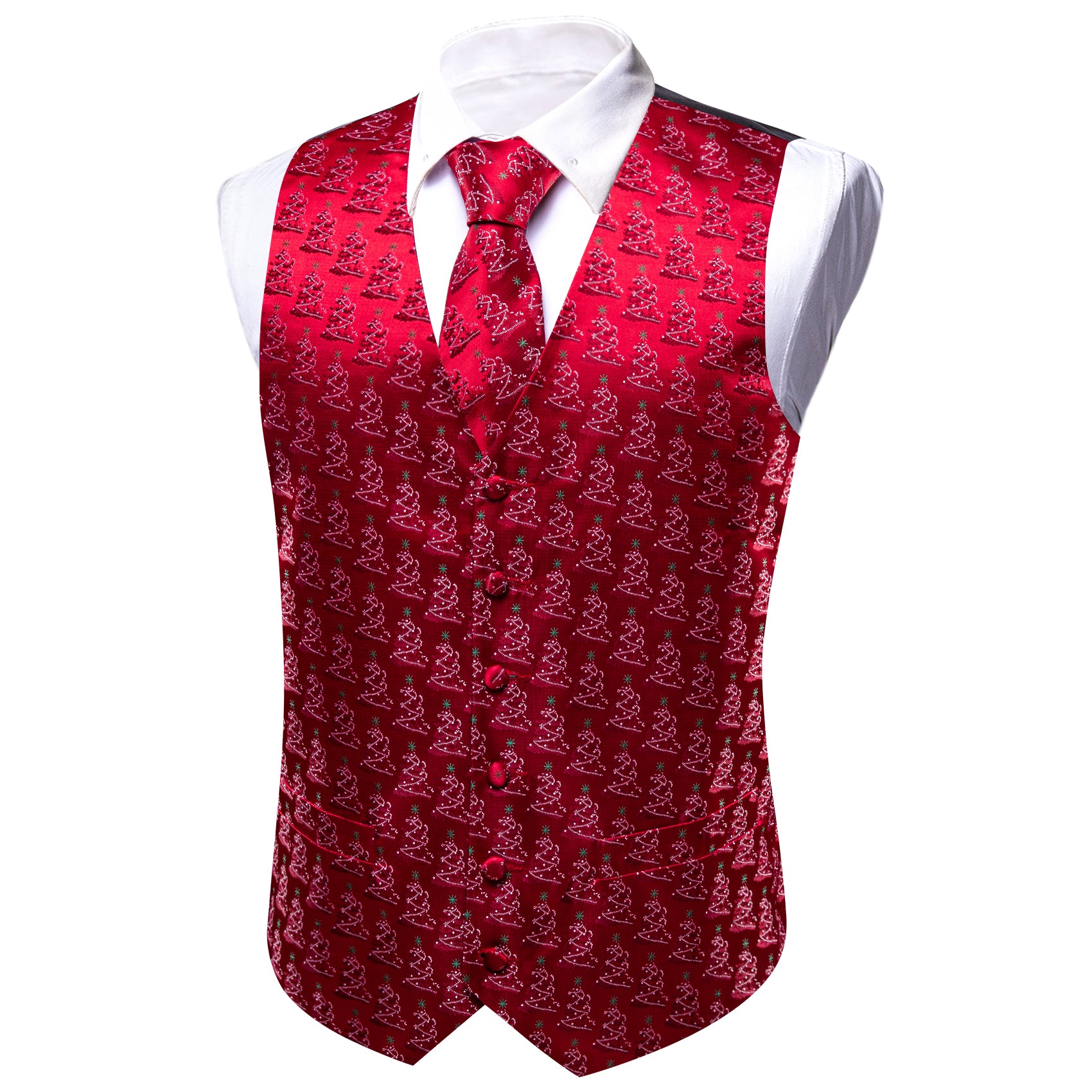 red christmas vest