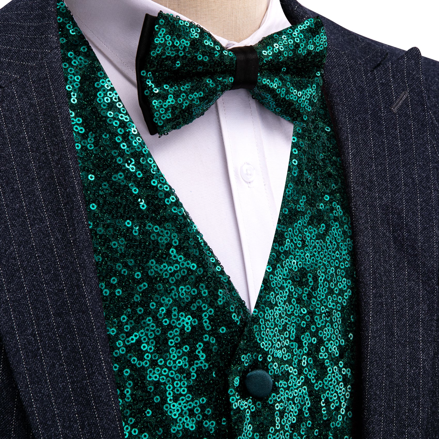 green suit vest for men