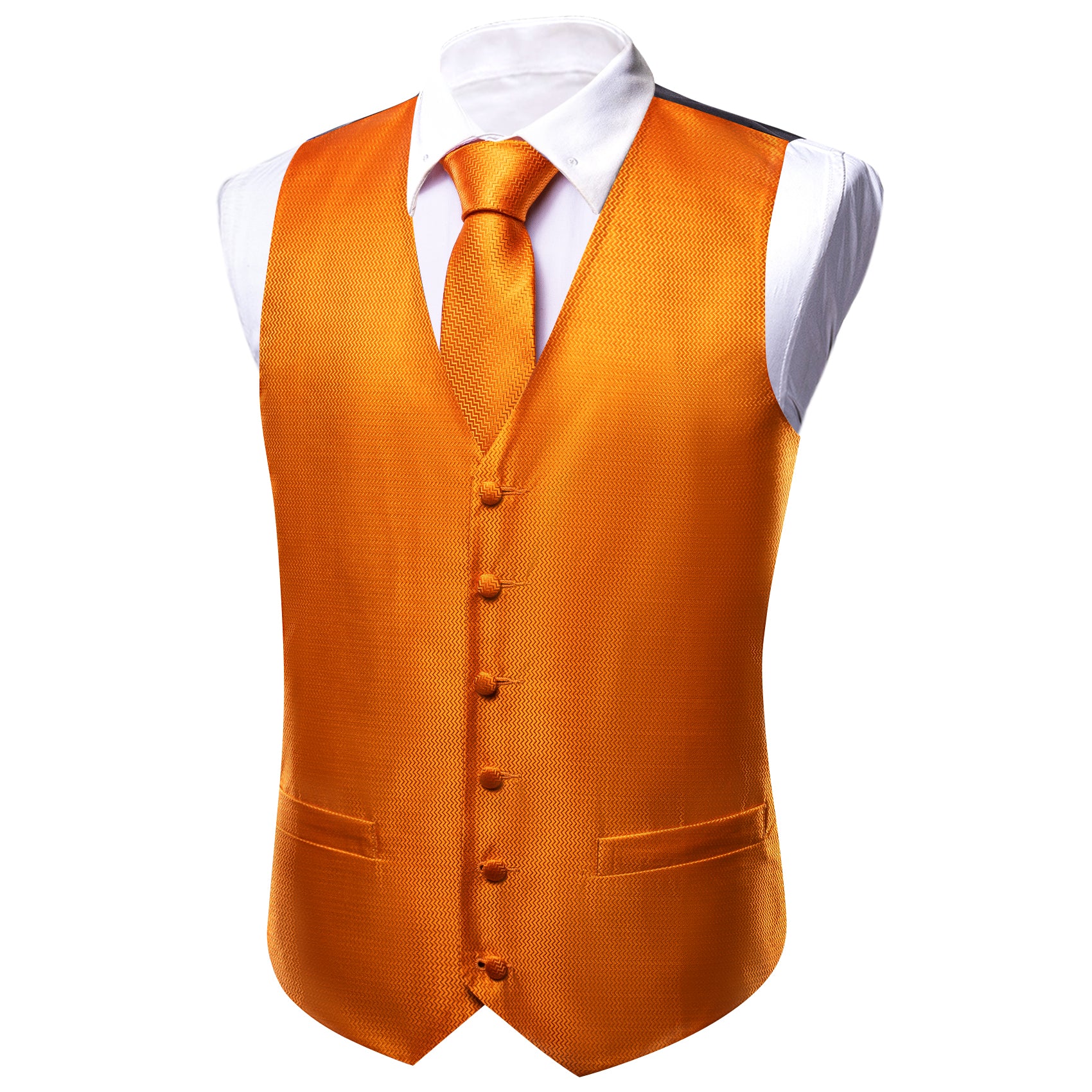 dark orange vest