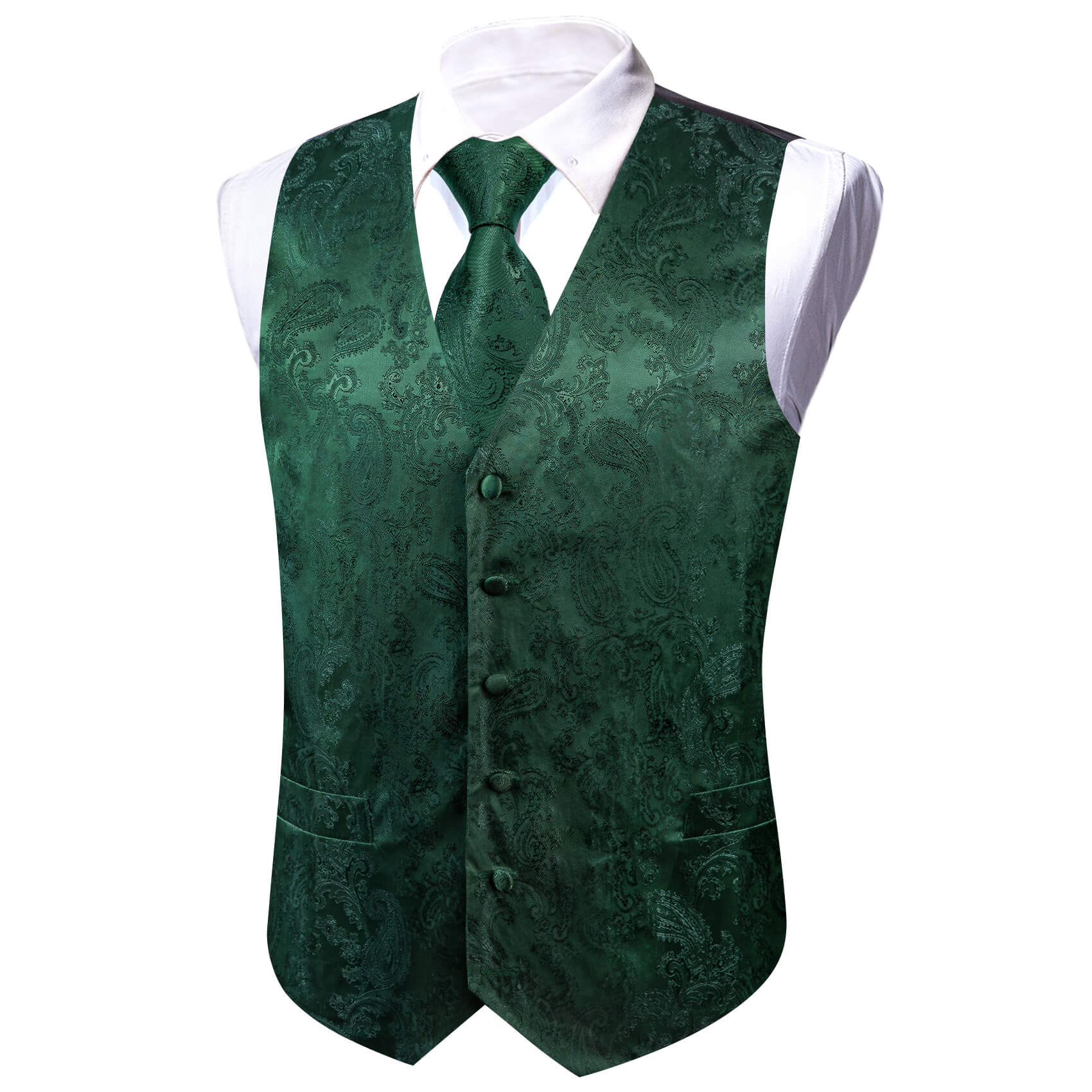 mens vest for wedding black and green tuxedo