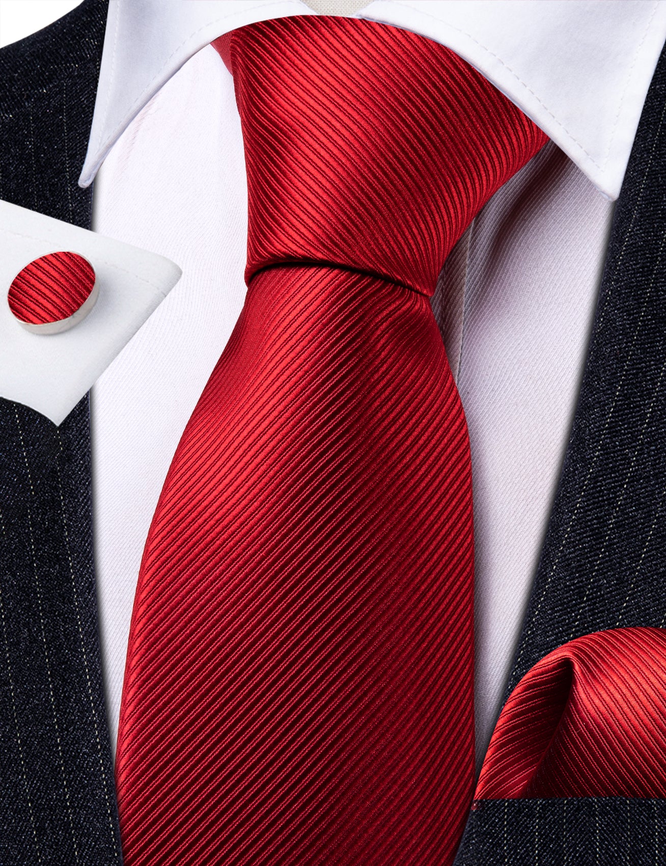 red tie man