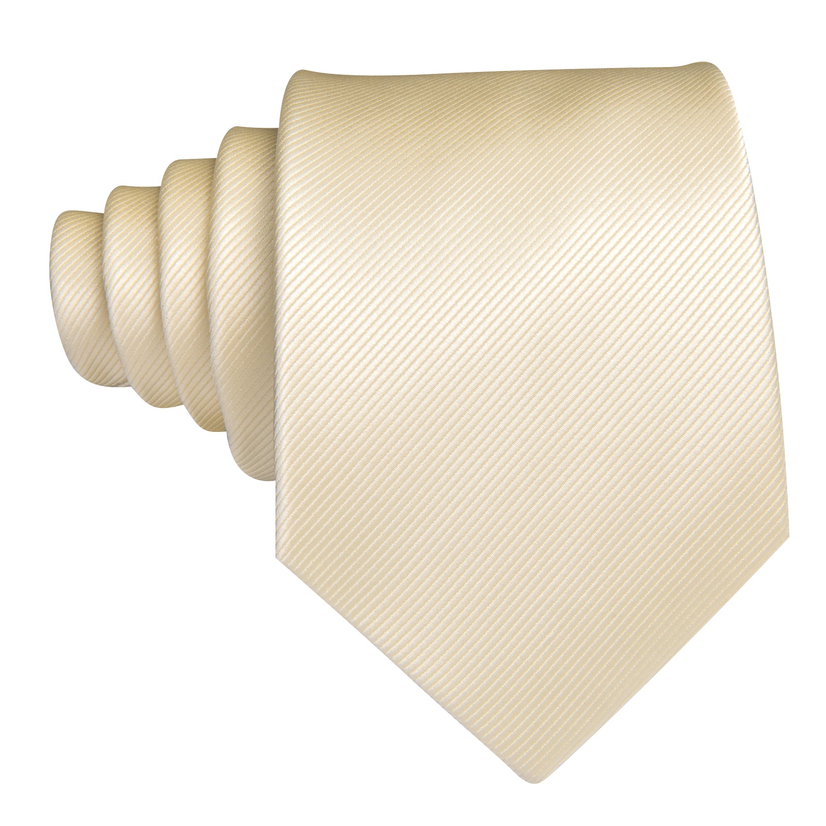 champagne color tie with black suit