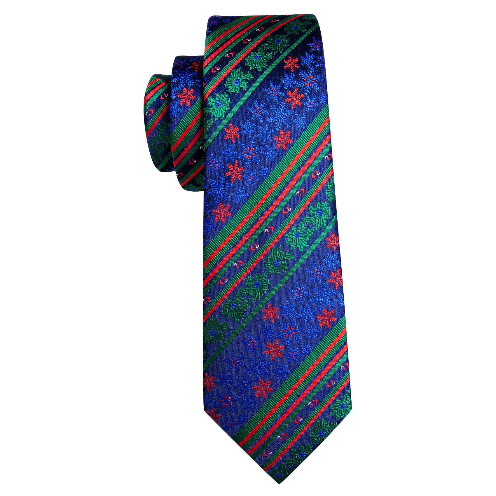 blue and green floral tie