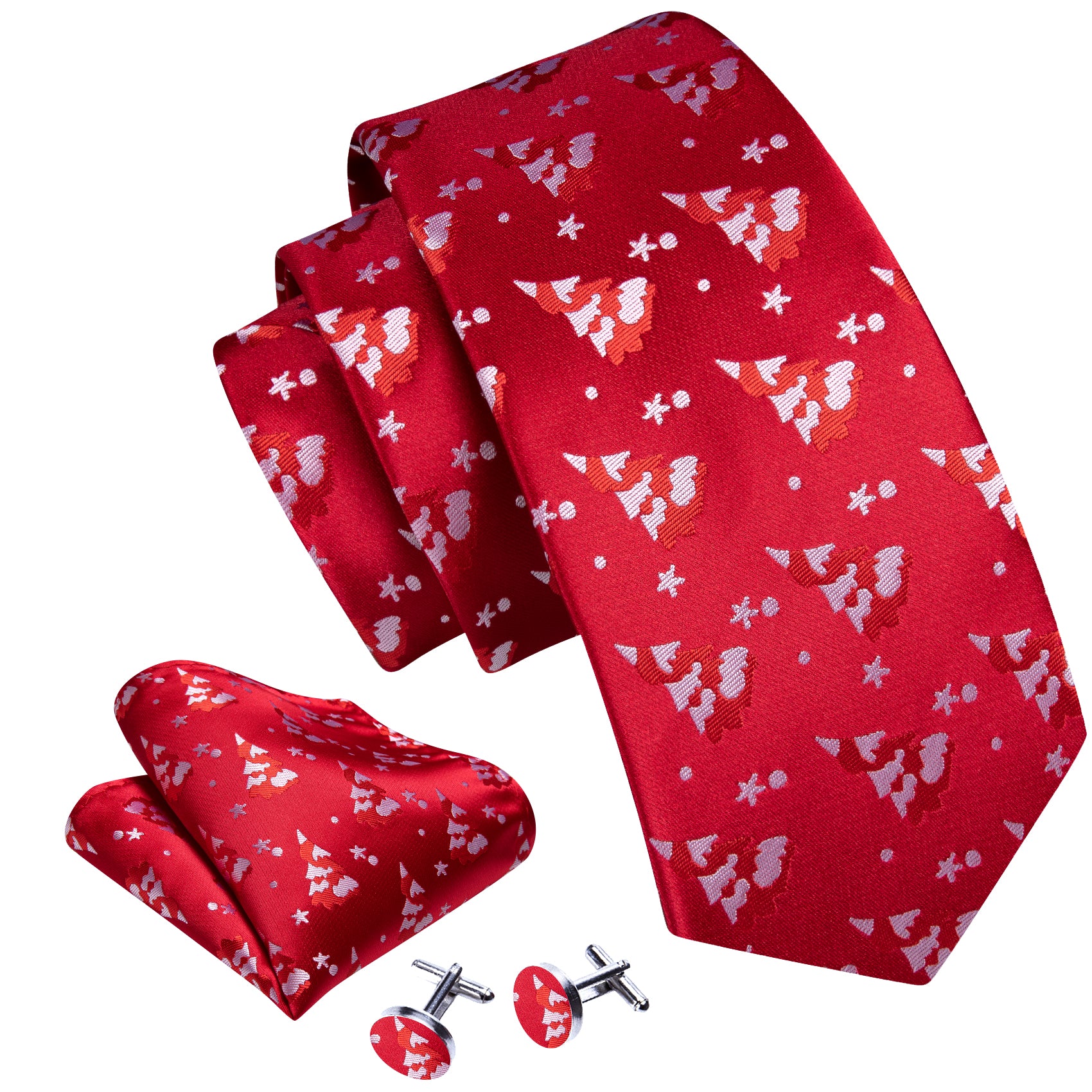 red silk tie