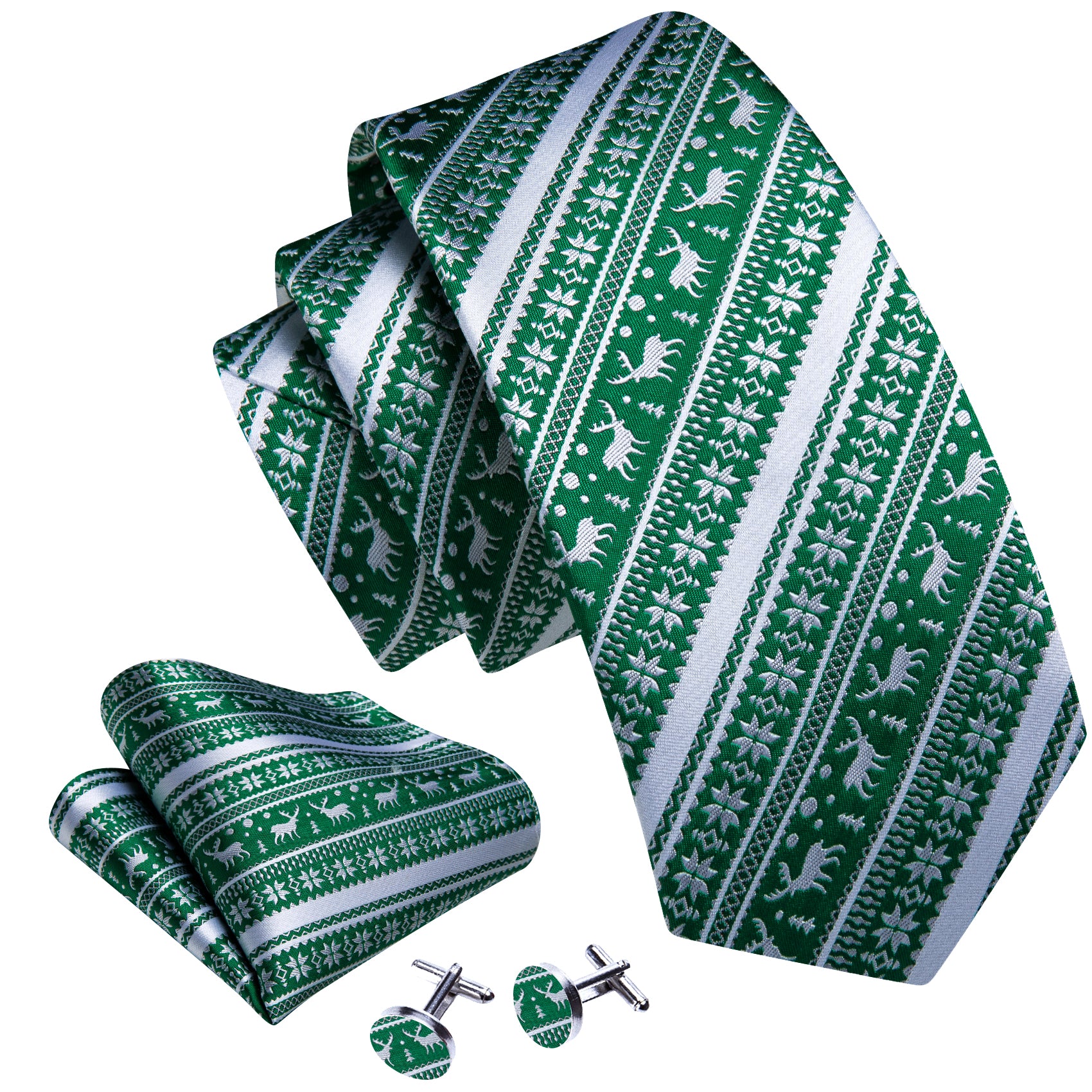 green christmas tie