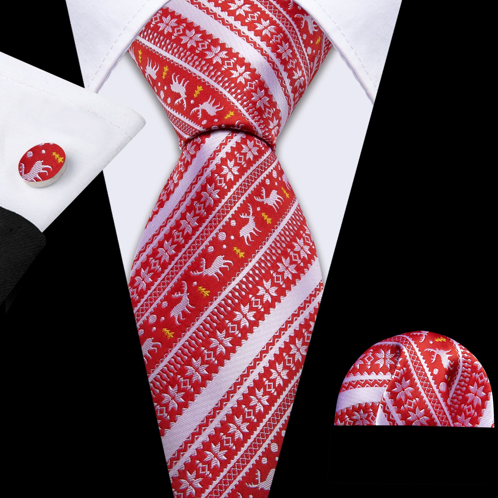 red striped tie